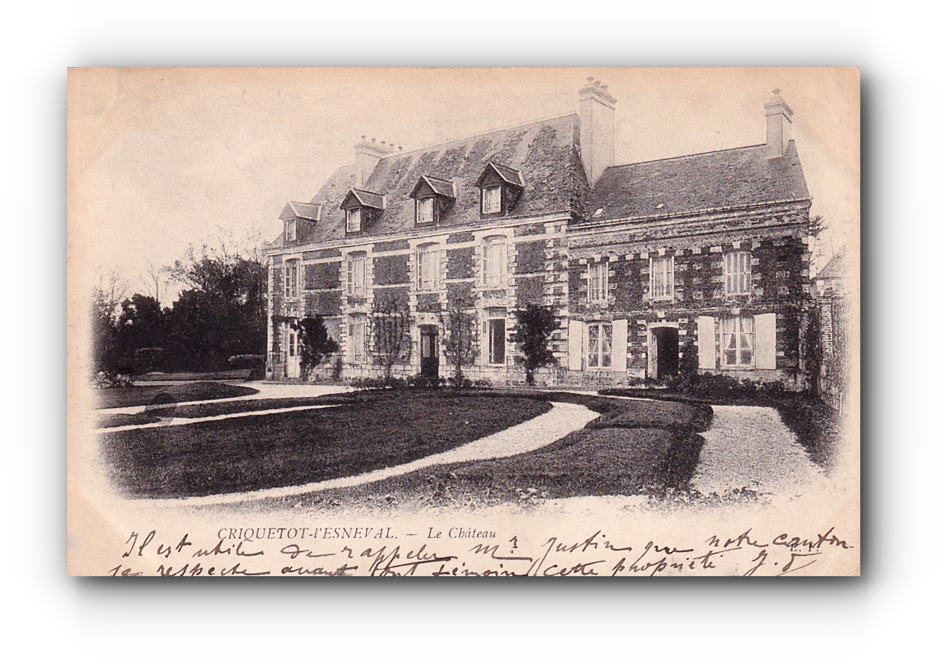 - Le Château - CRIQUETOT - l'ESNEVAL - 07.11.1903 -