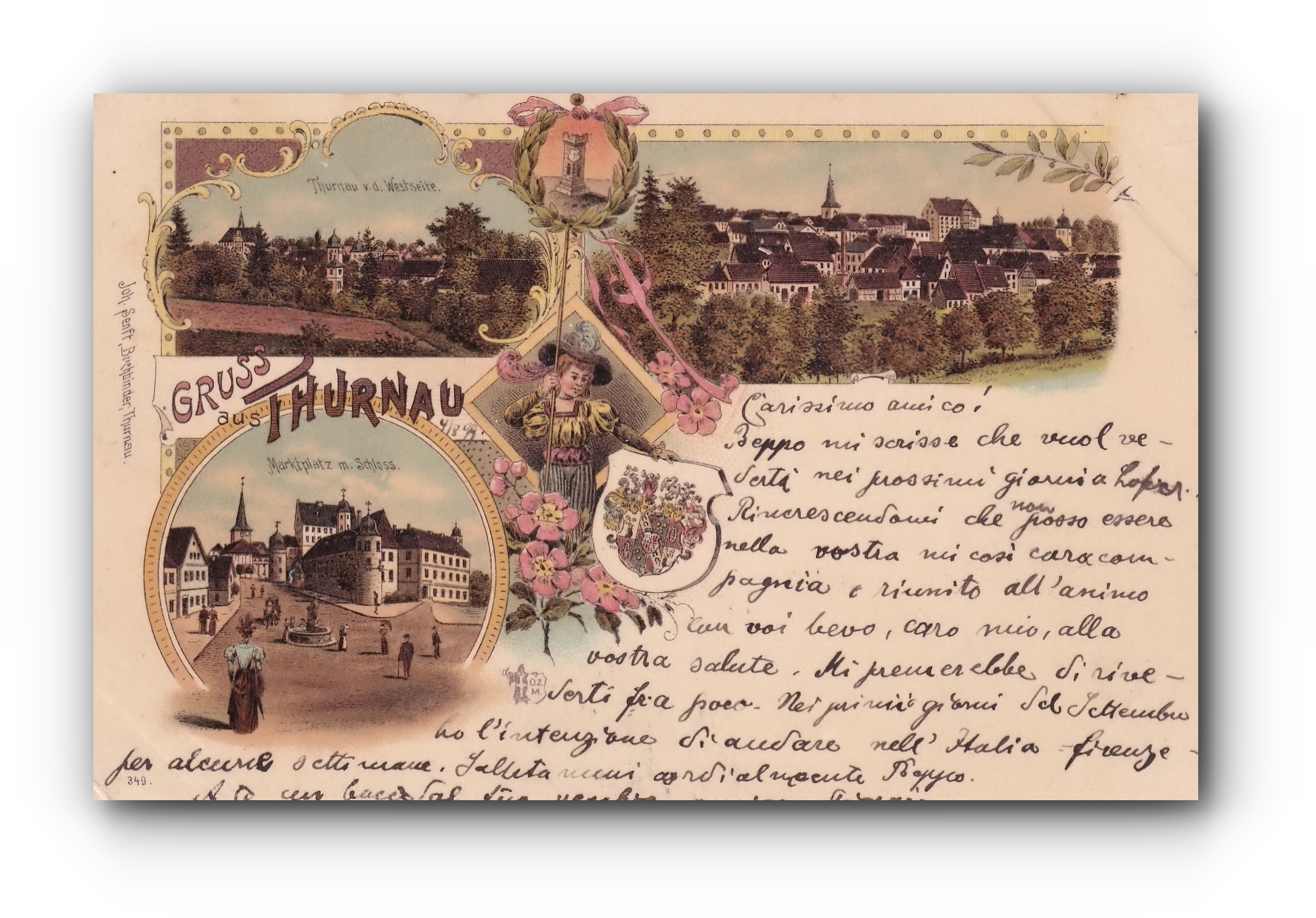 Gruss aus THURNAU -  05.08.1907