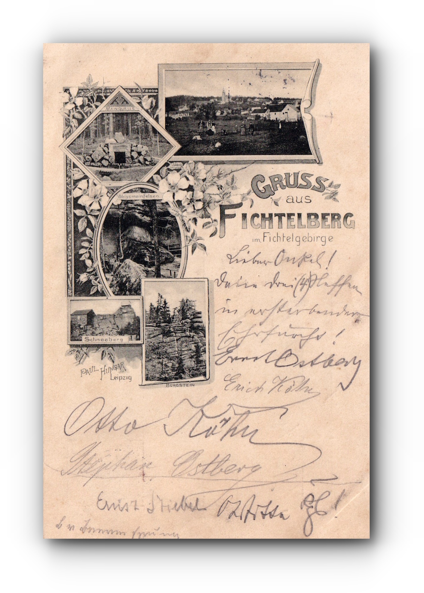 Gruss aus FICHTELBERG - 31.05.1898 - Salutations de Fichtelberg - Greetings from Fichtelberg