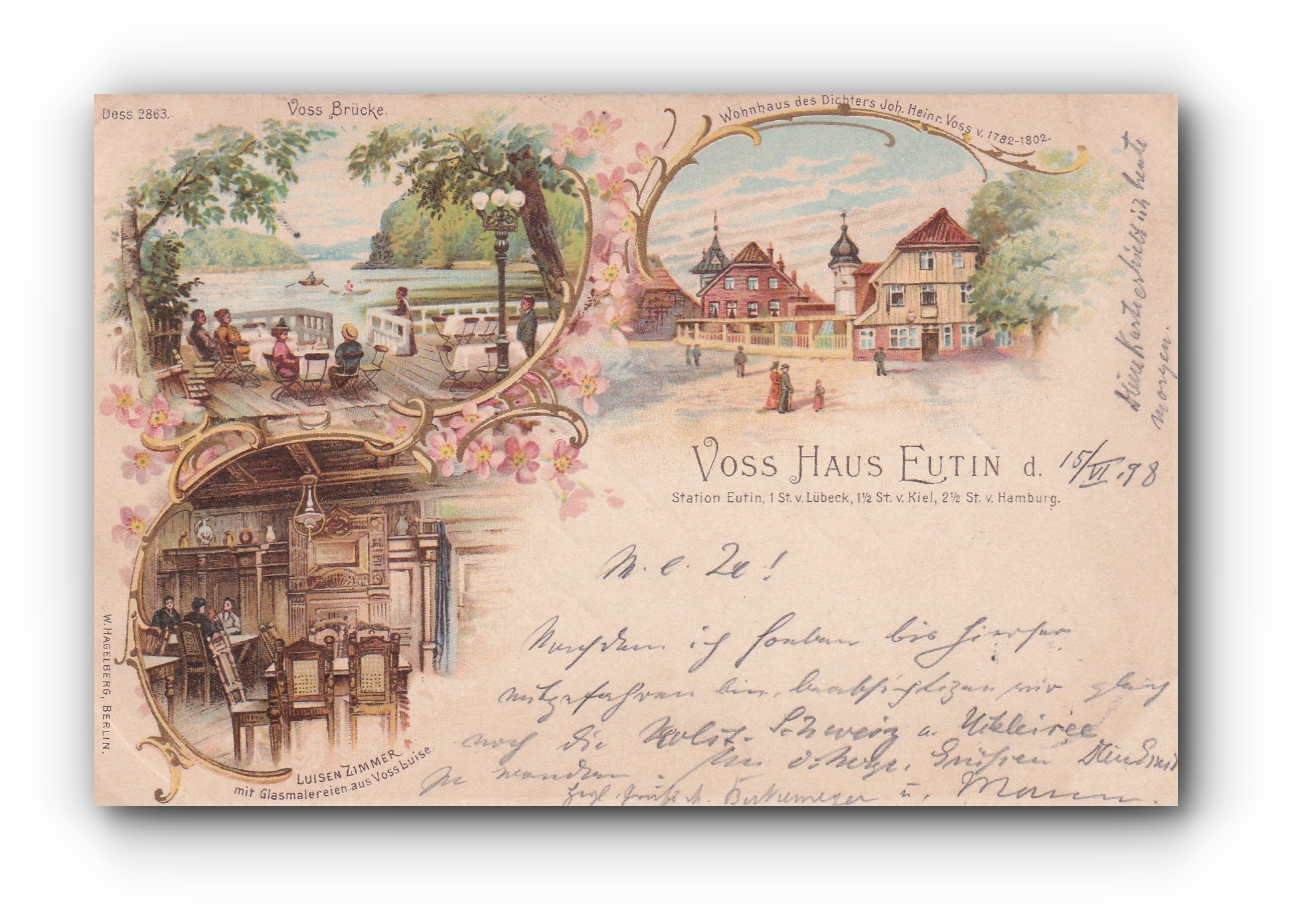 - Voss Haus - EUTIN  - 15.06.1898 -