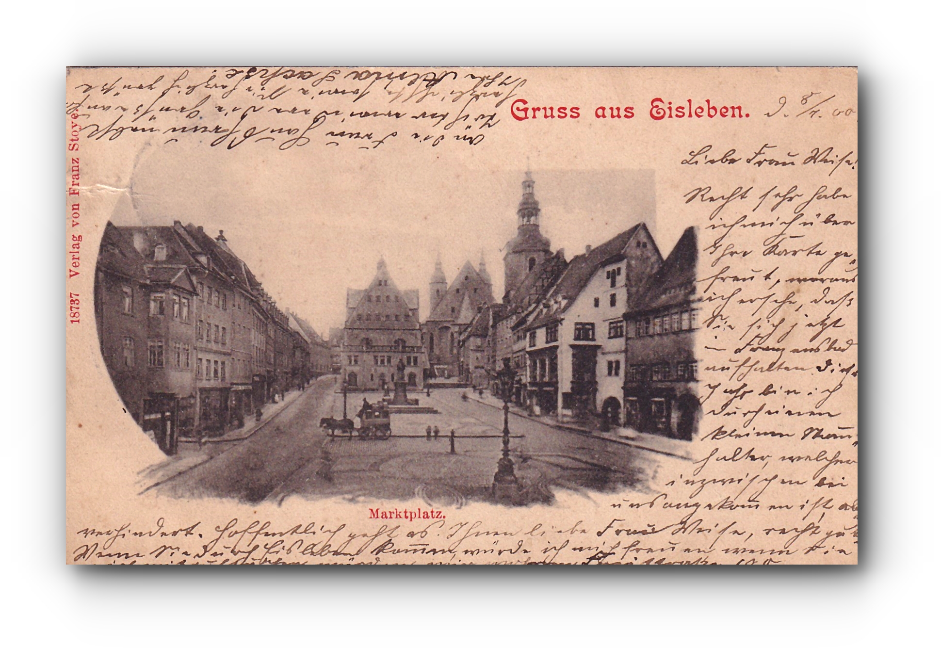 - Gruss aus EISLEBEN - 08.07.1900 -