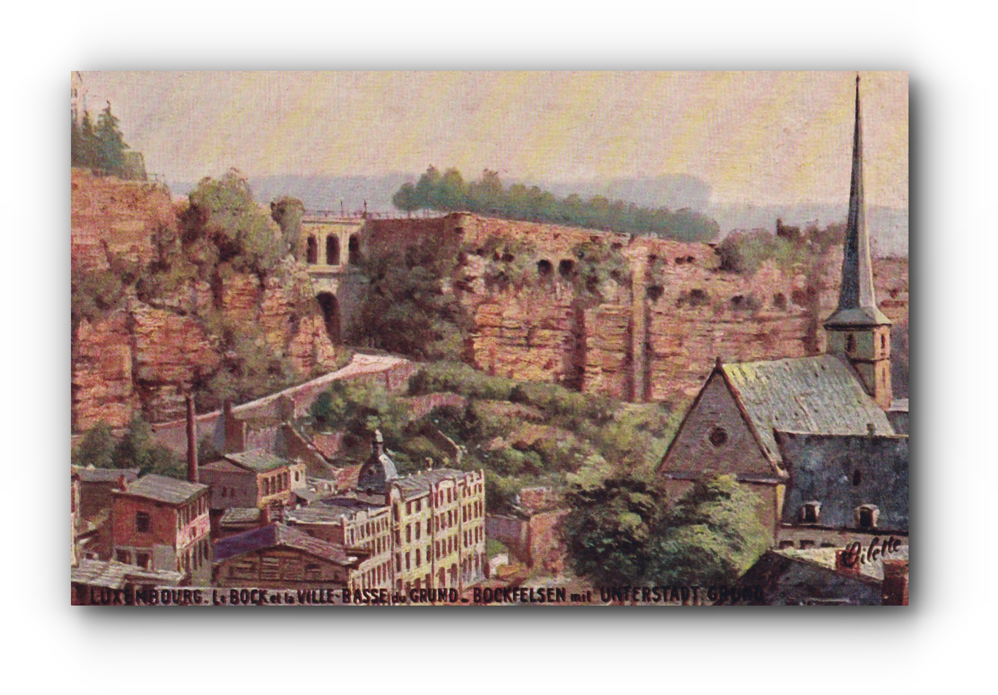 LUXEMBOURG  - Le Bock et la Ville -Basse  - 08.06.1911