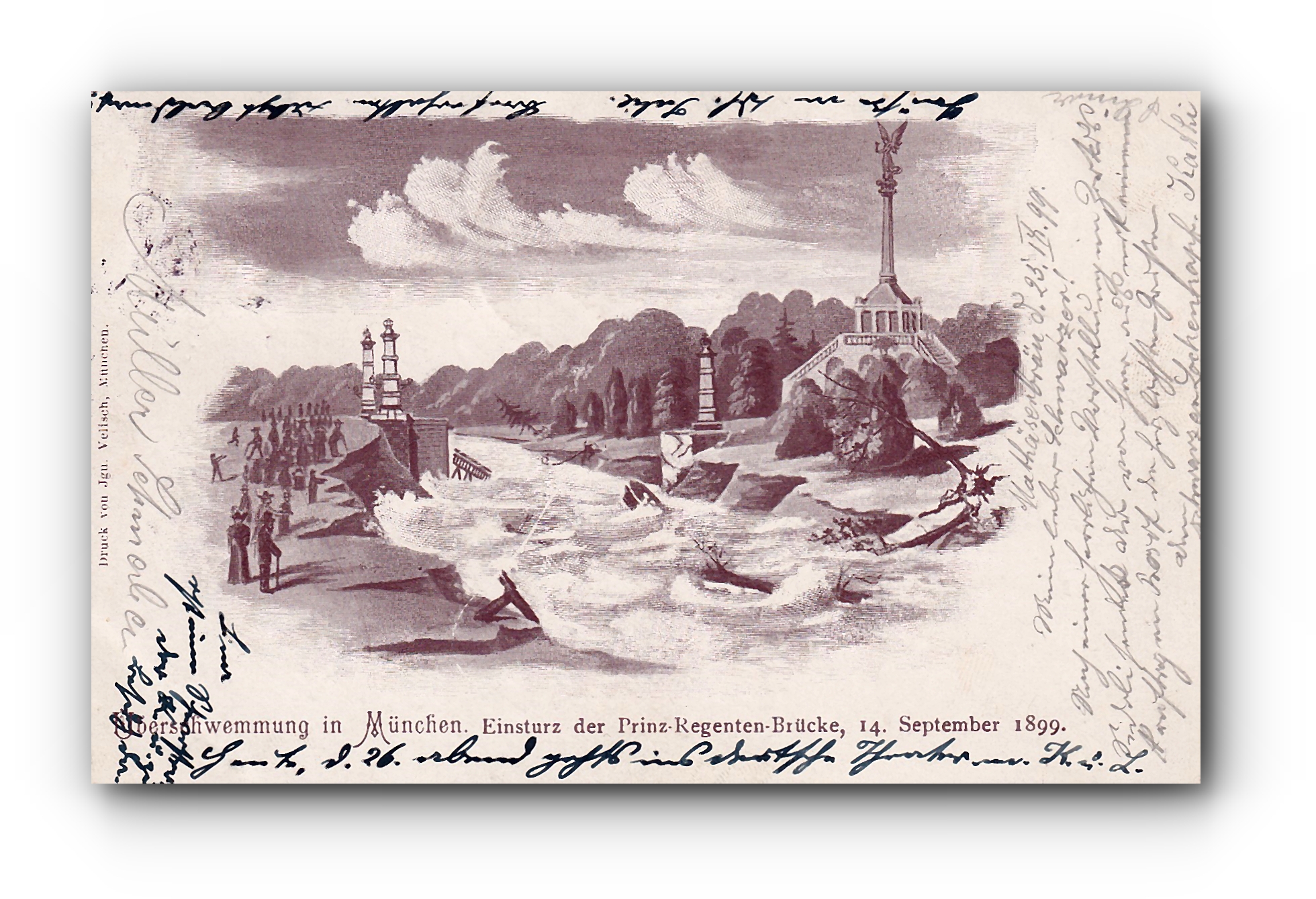 - Überschwemmung in MÜNCHEN - 27.09.1899 -