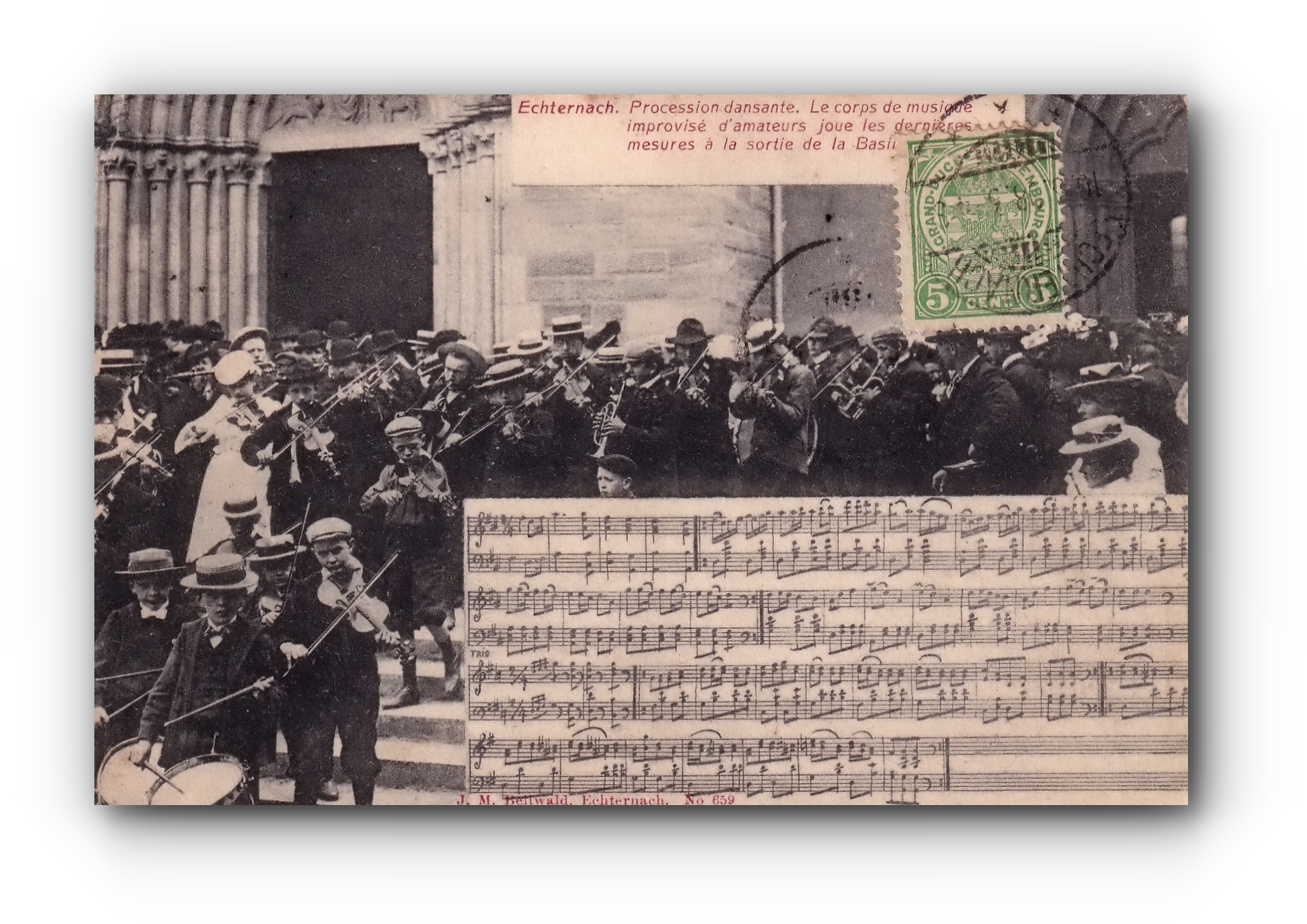 - Procession dansante - Le corps de musique ECHTERNACH - 10.06.1908 -