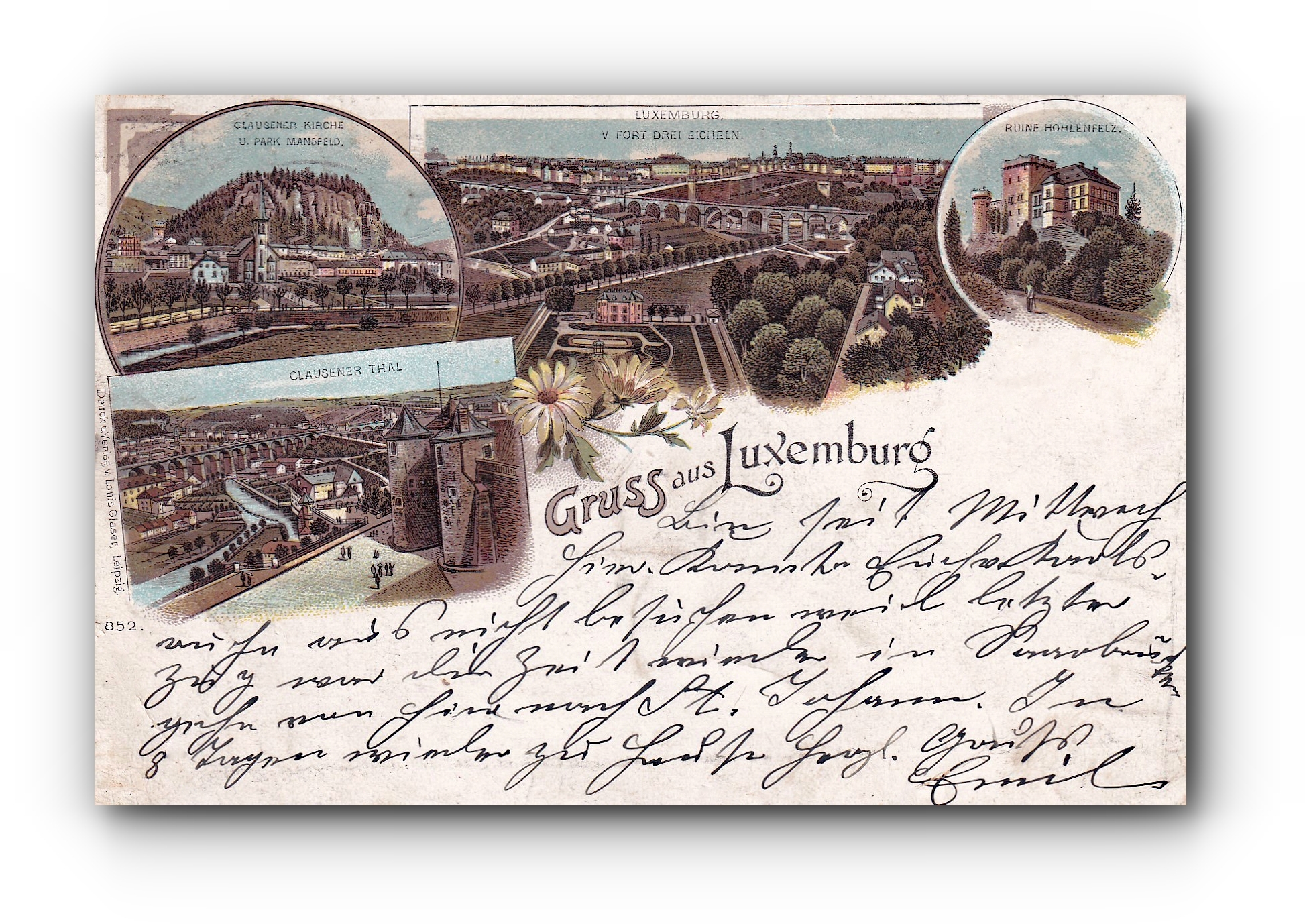 Gruss aus LUXEMBURG - 05.04.1897