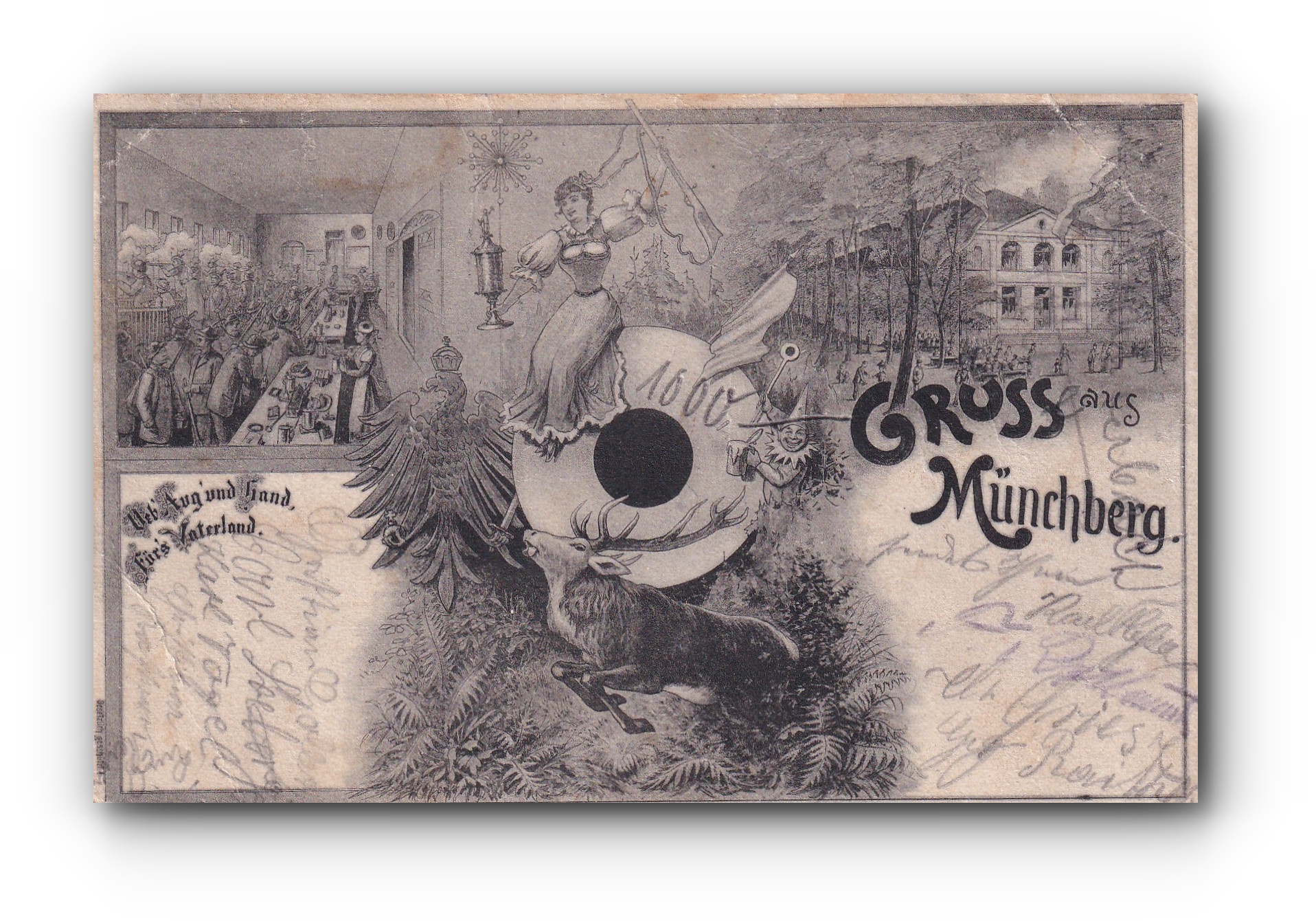 Gruss aus  MÜNCHBERG - 1900 -