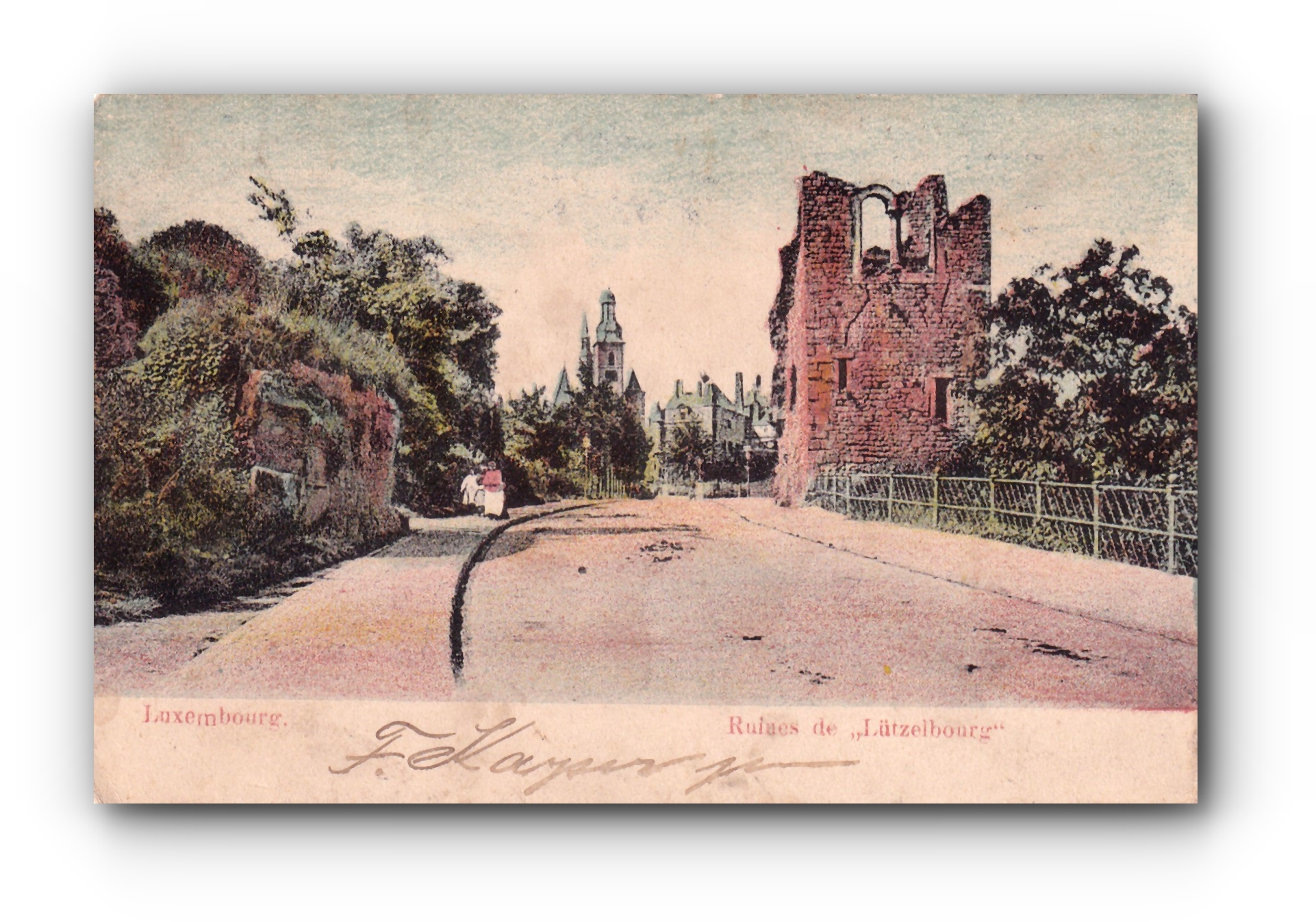 Ruines de " Lüzelbourg "  - La dent creuse - 18.10.1908