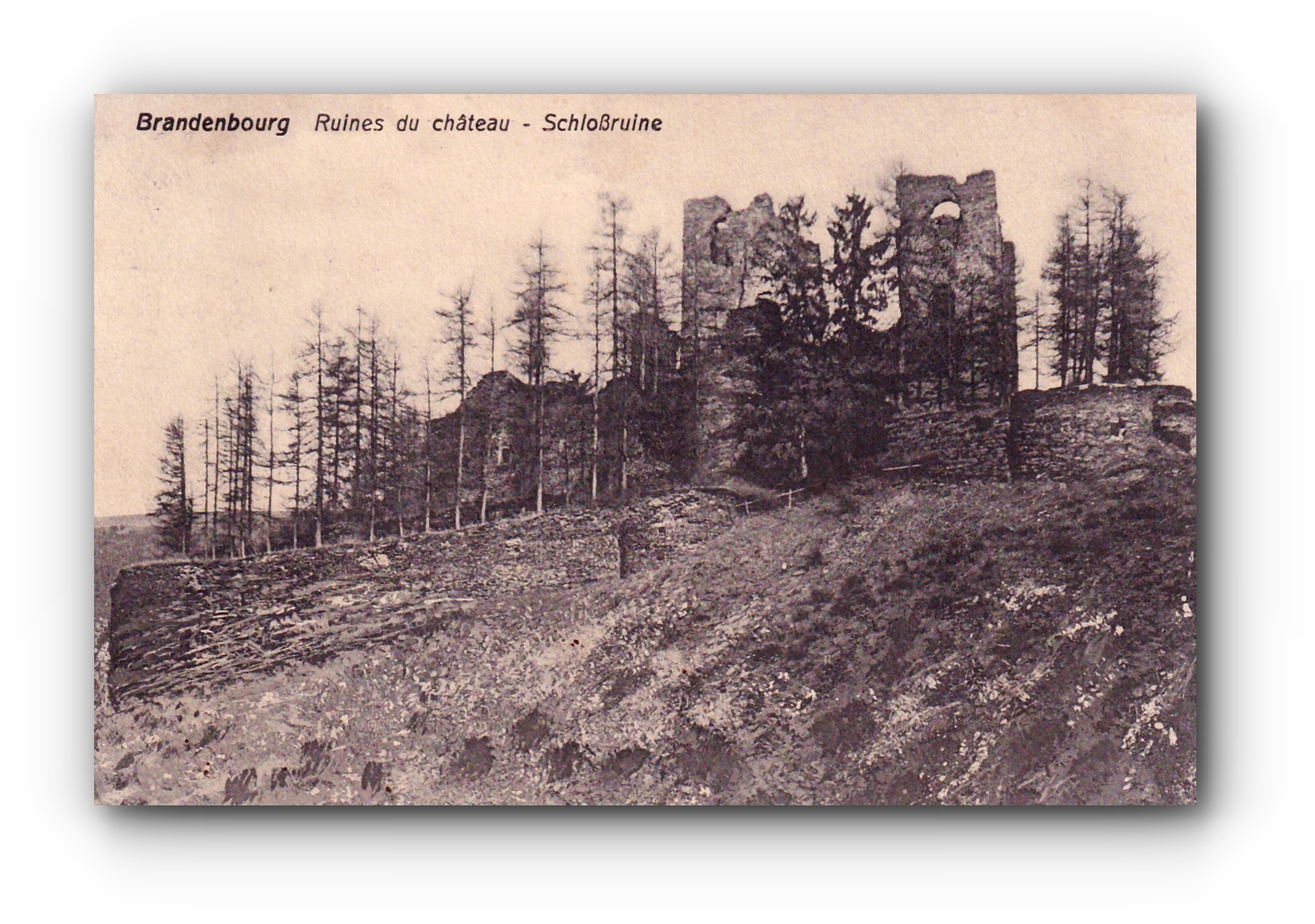 BRANDENBOURG - Ruines du château - 08.05.1916