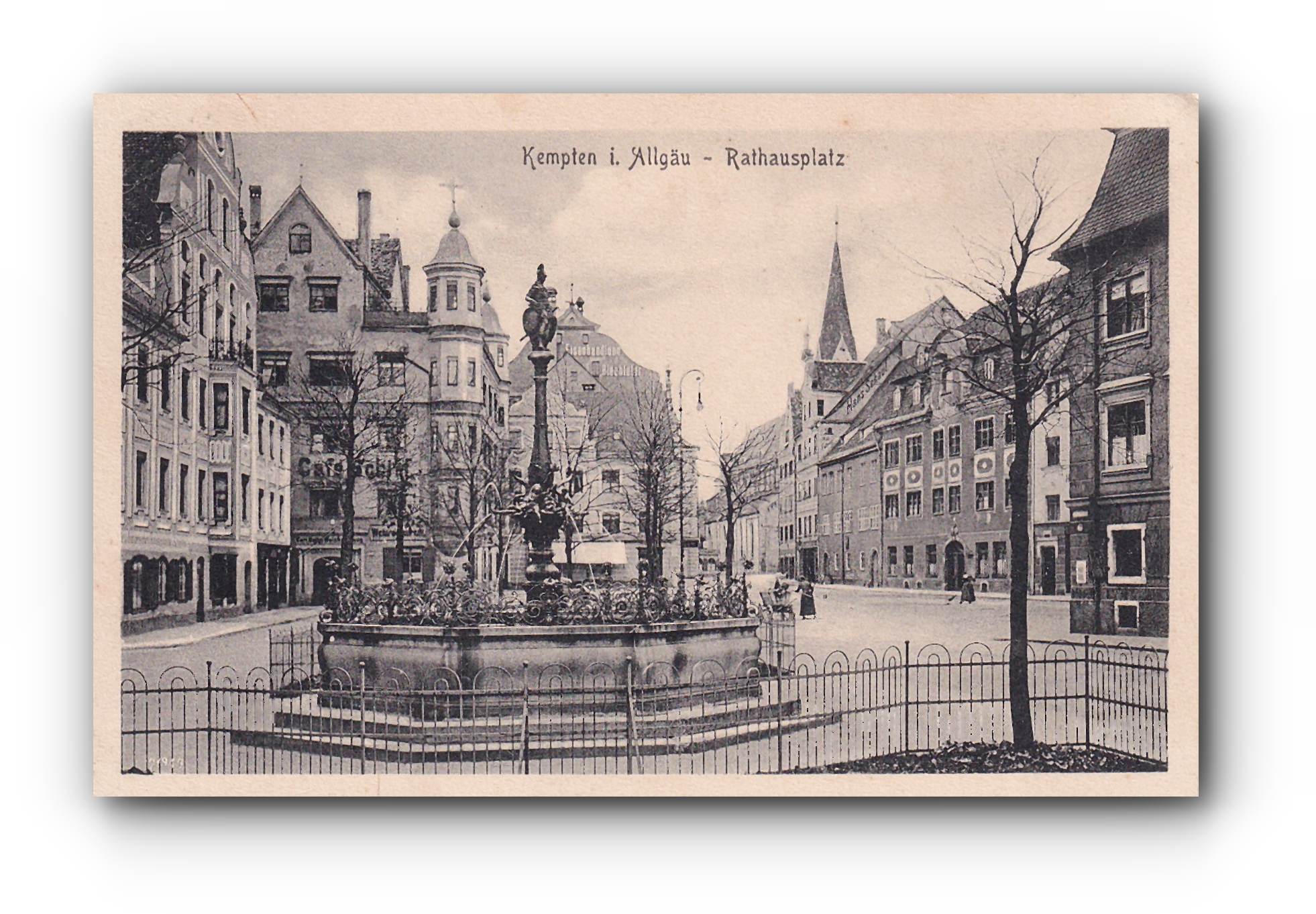 - KEMPTEN i Allgäu - Rathausplatz -16.08.1915 -