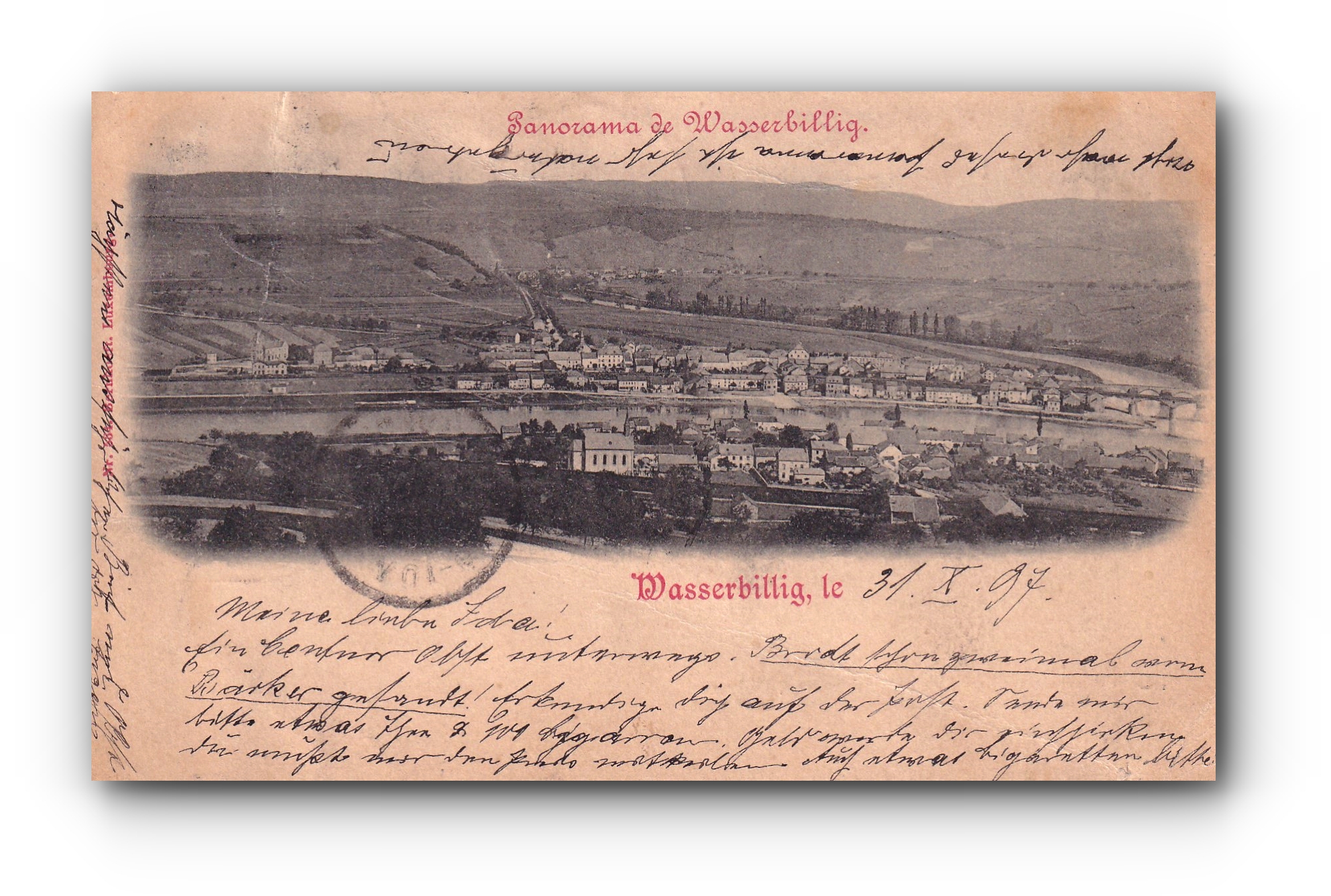 - Panorama de WASSERBILLIG - 31.10.1897