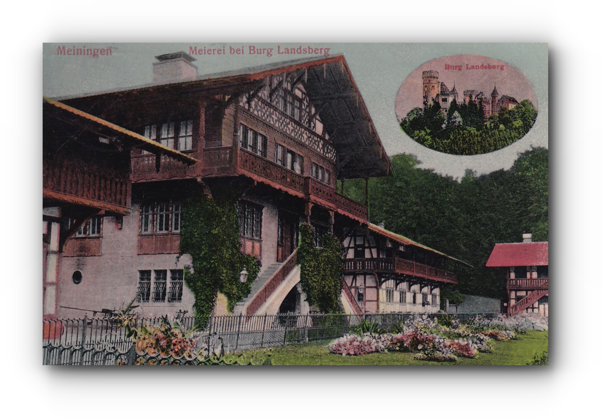 MEININGEN - Meierei bei Burg Landsberg -  18.06.1909