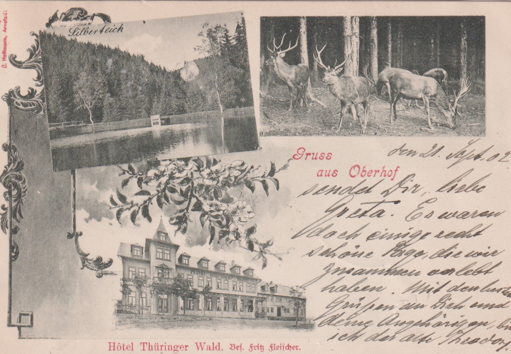 Gruss aus OBERHOF - 21.08.191902