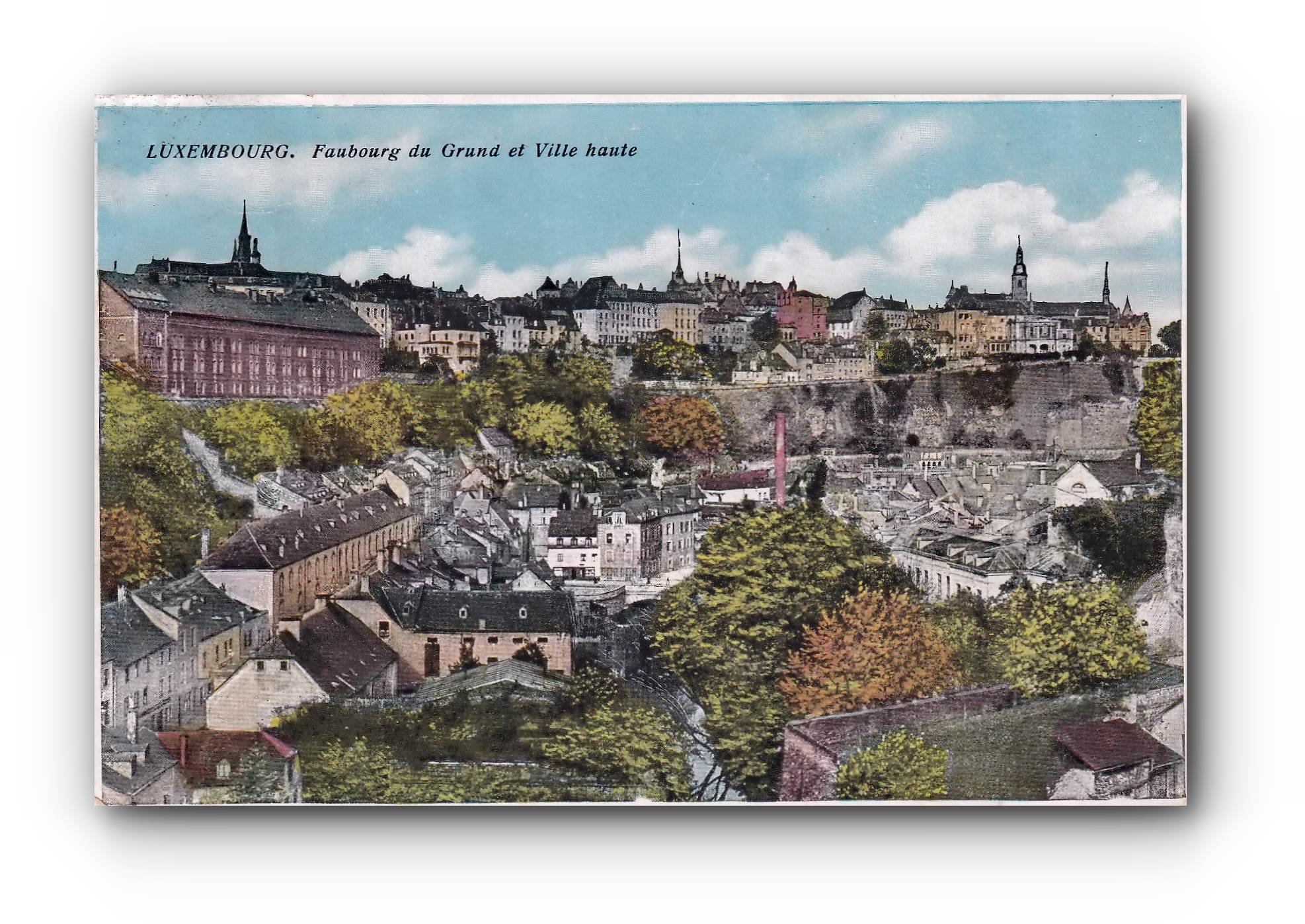 LUXEMBOURG  - Faubourg du Grund et Ville haute - 29.10.1920