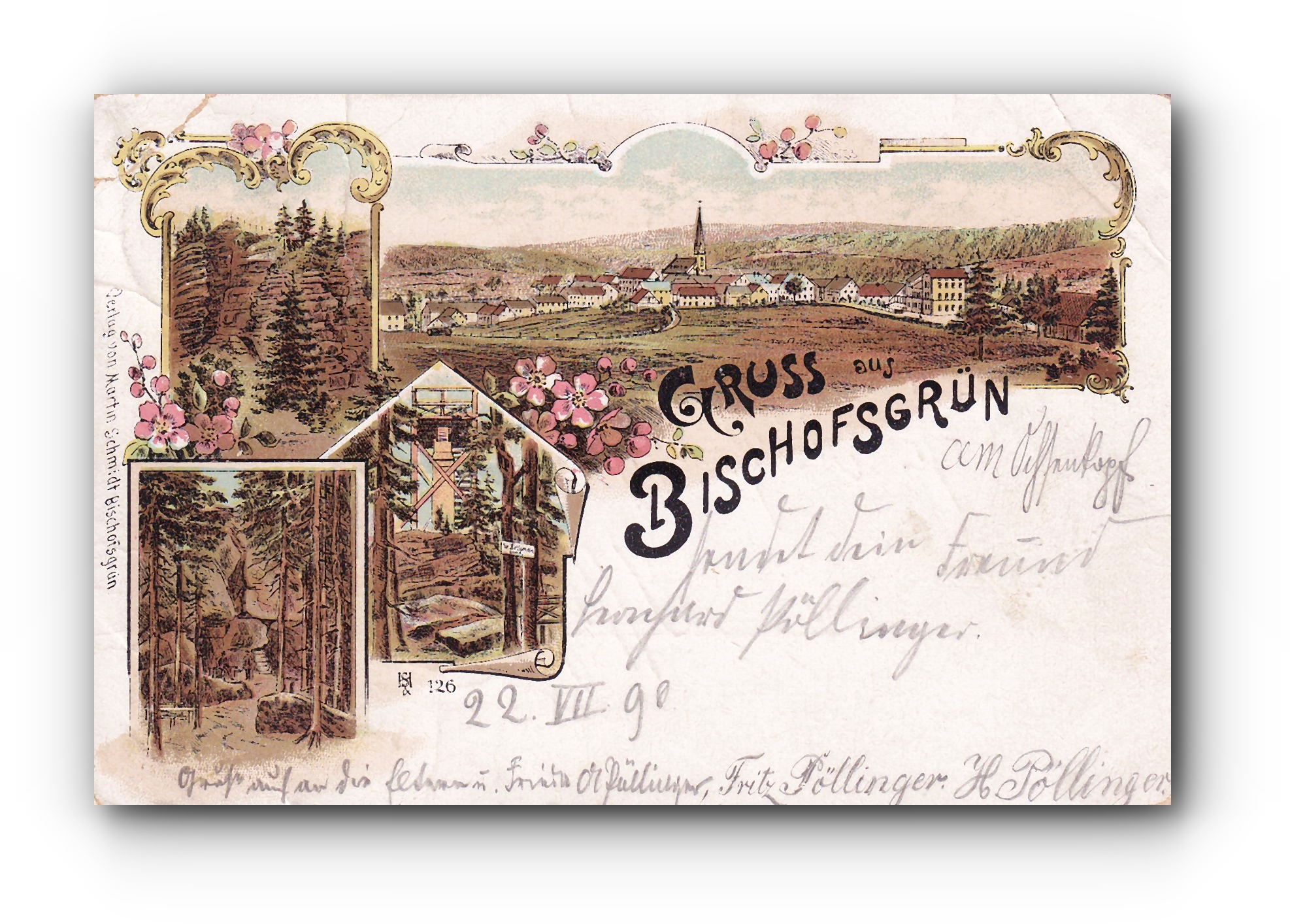 - Gruss aus BISCHOFSGRÜN - 22.07.1898 -