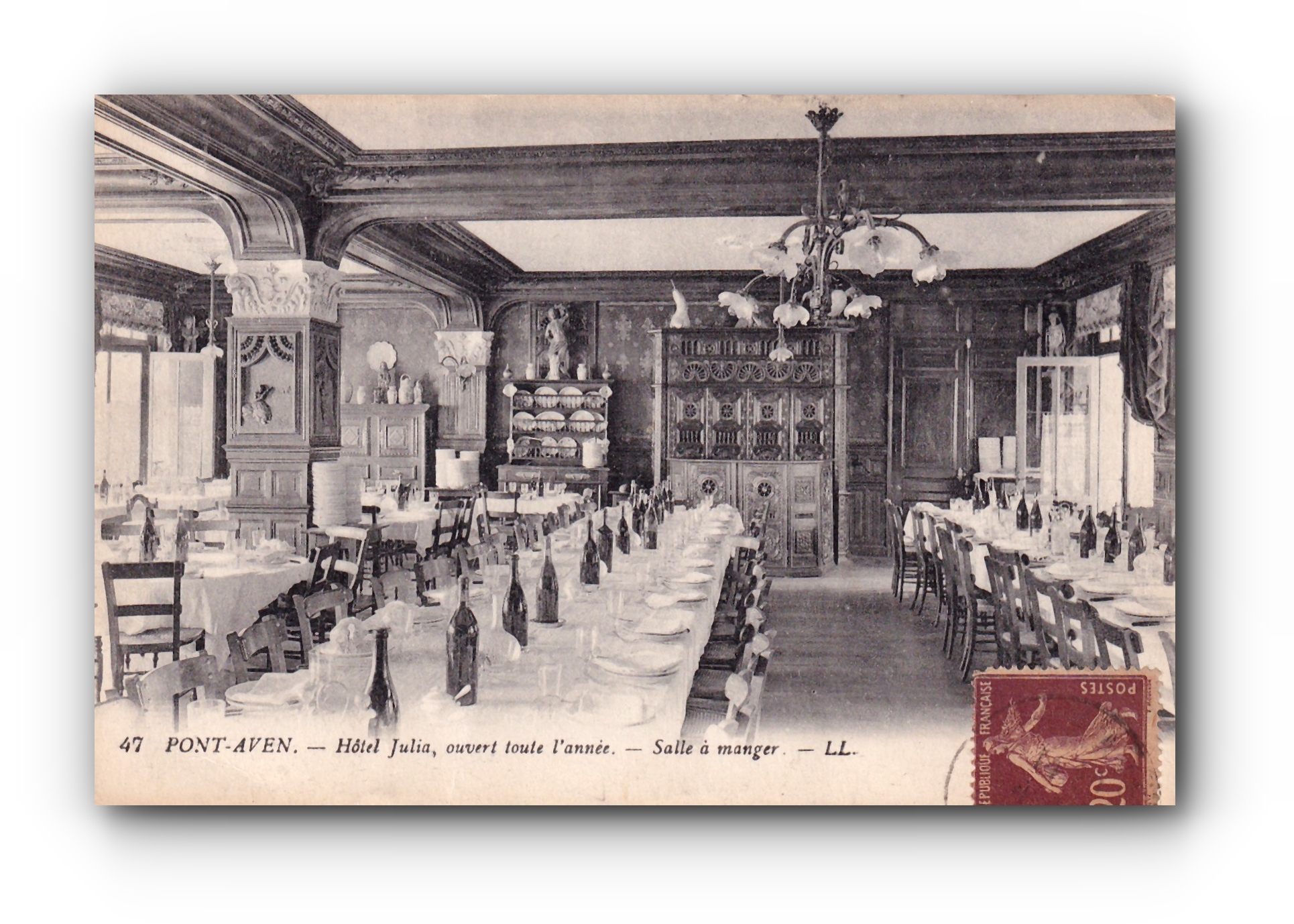 PONT - AVEN  Hôtel Julia , ouvert toute l'année...14.08.1920