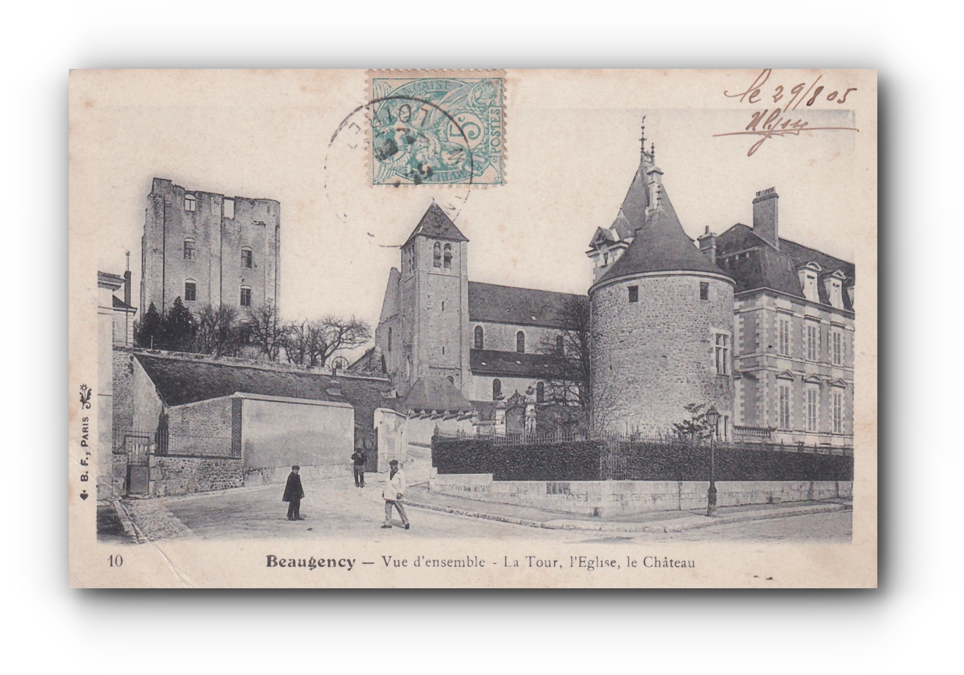 - Vue d'ensemble - La Tour , l'Eglise , le Château - BEAUGENCY - 29.08.1905 -