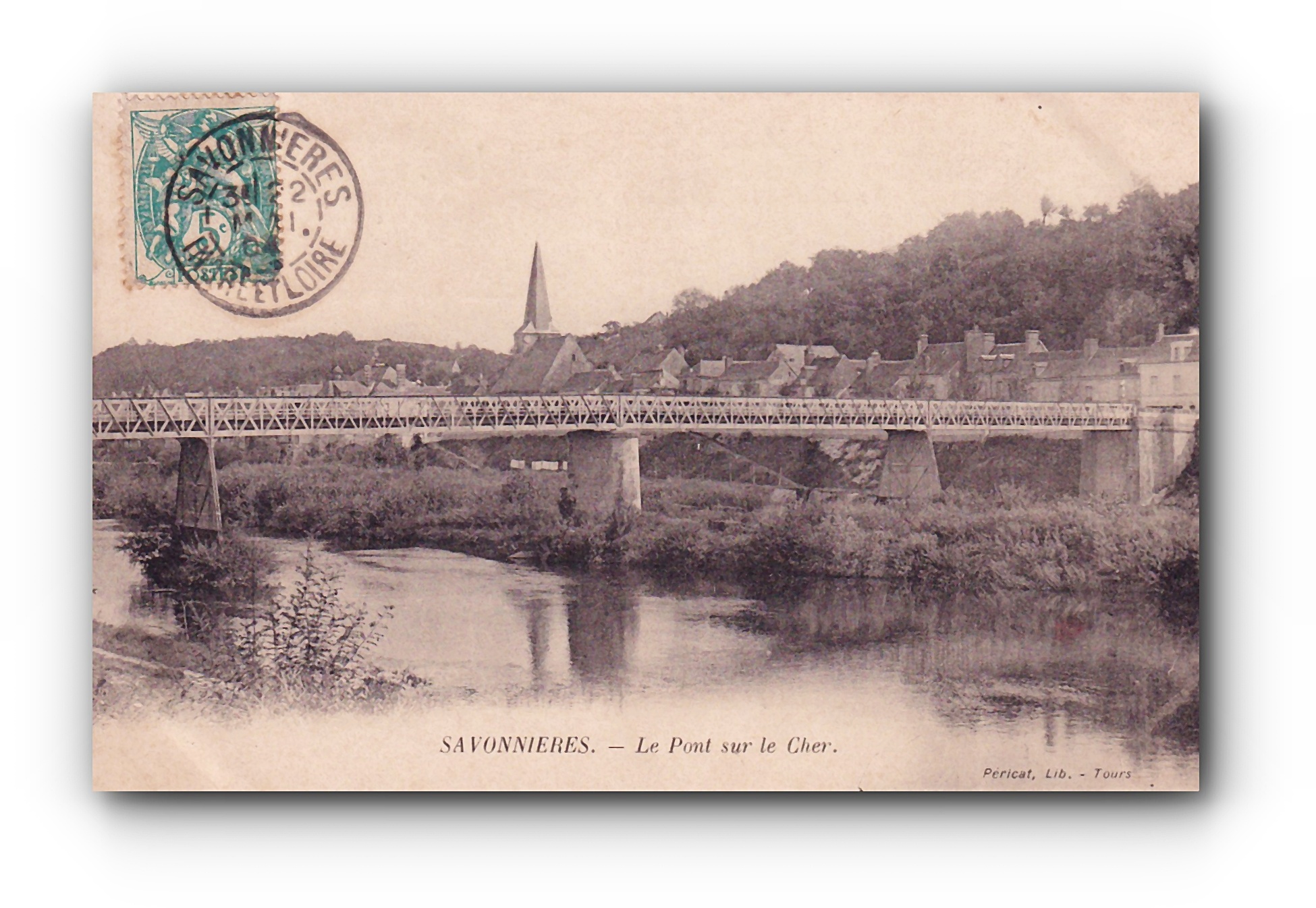 - Le Pont sur le Cher - SAVONNIERES - 1904 - Département Indre-et-Loire -