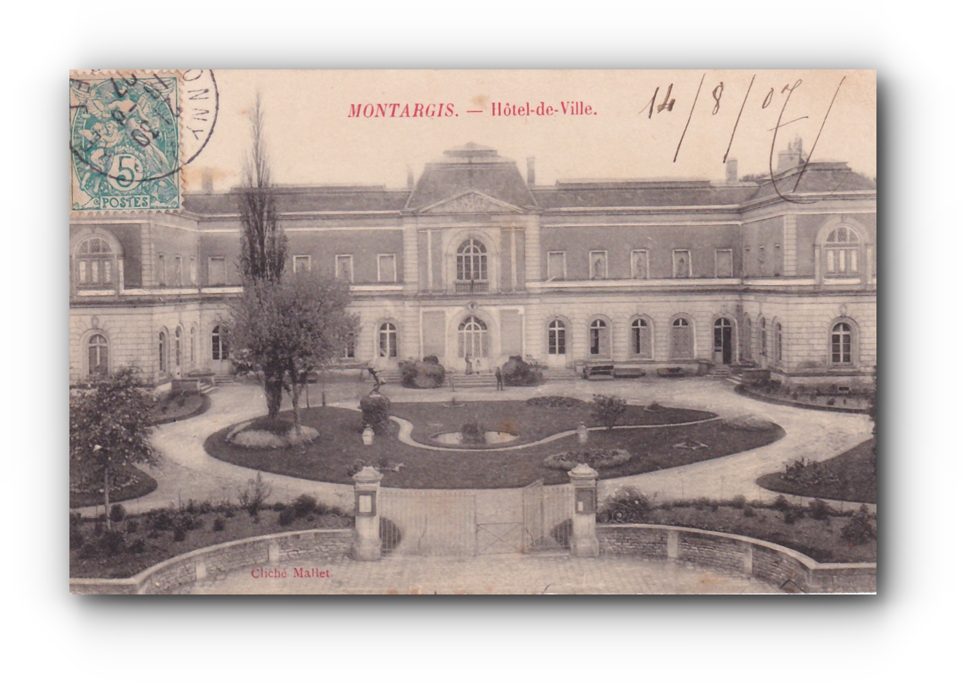 - Hôtel de Ville - MONTARGIS - 14.08.1907 -