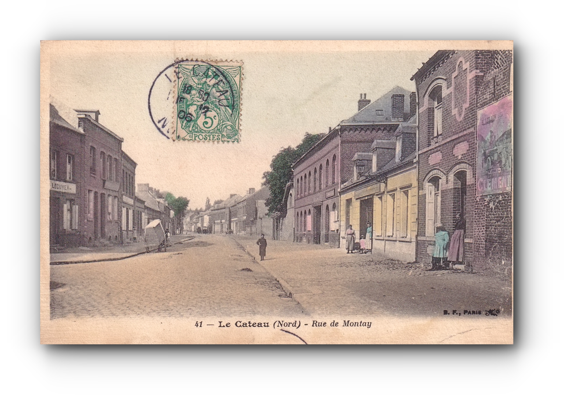 - Rue de Montey - LE CATEAU - 1906 -