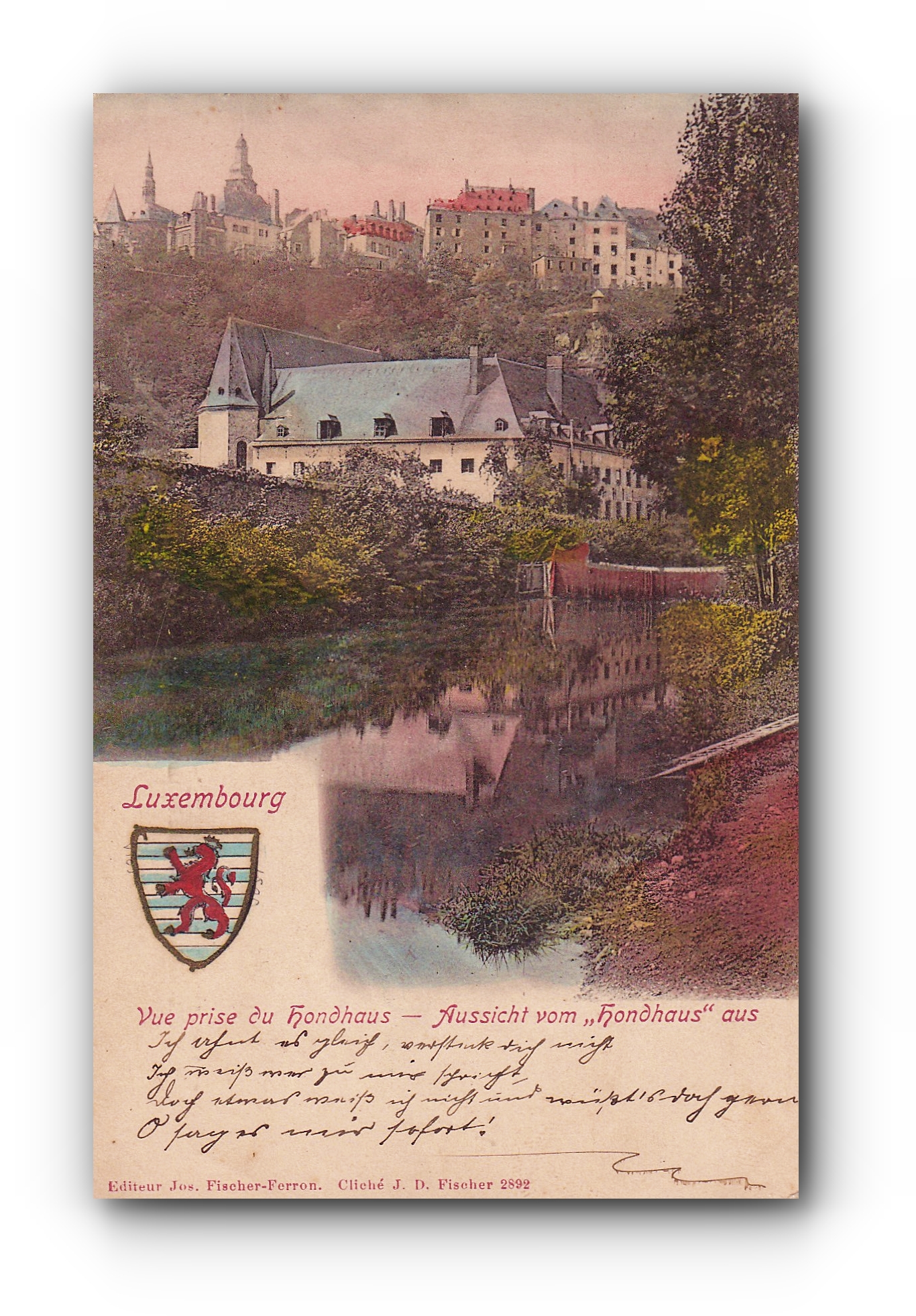 LUXEMBOURG - Vue prise du Hondhaus -