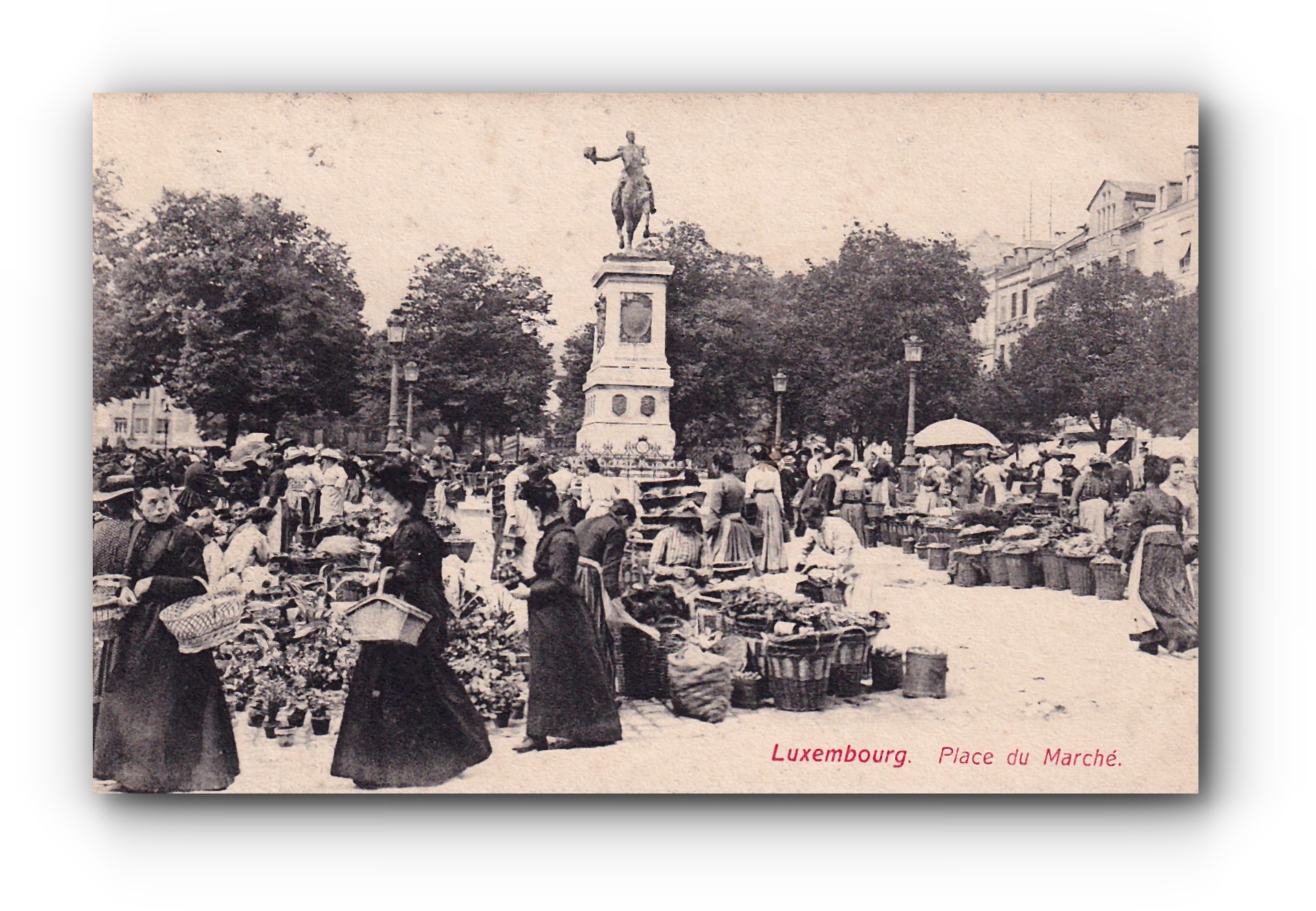 - Place du marché - LUXEMBOURG  -05.03.1907 -
