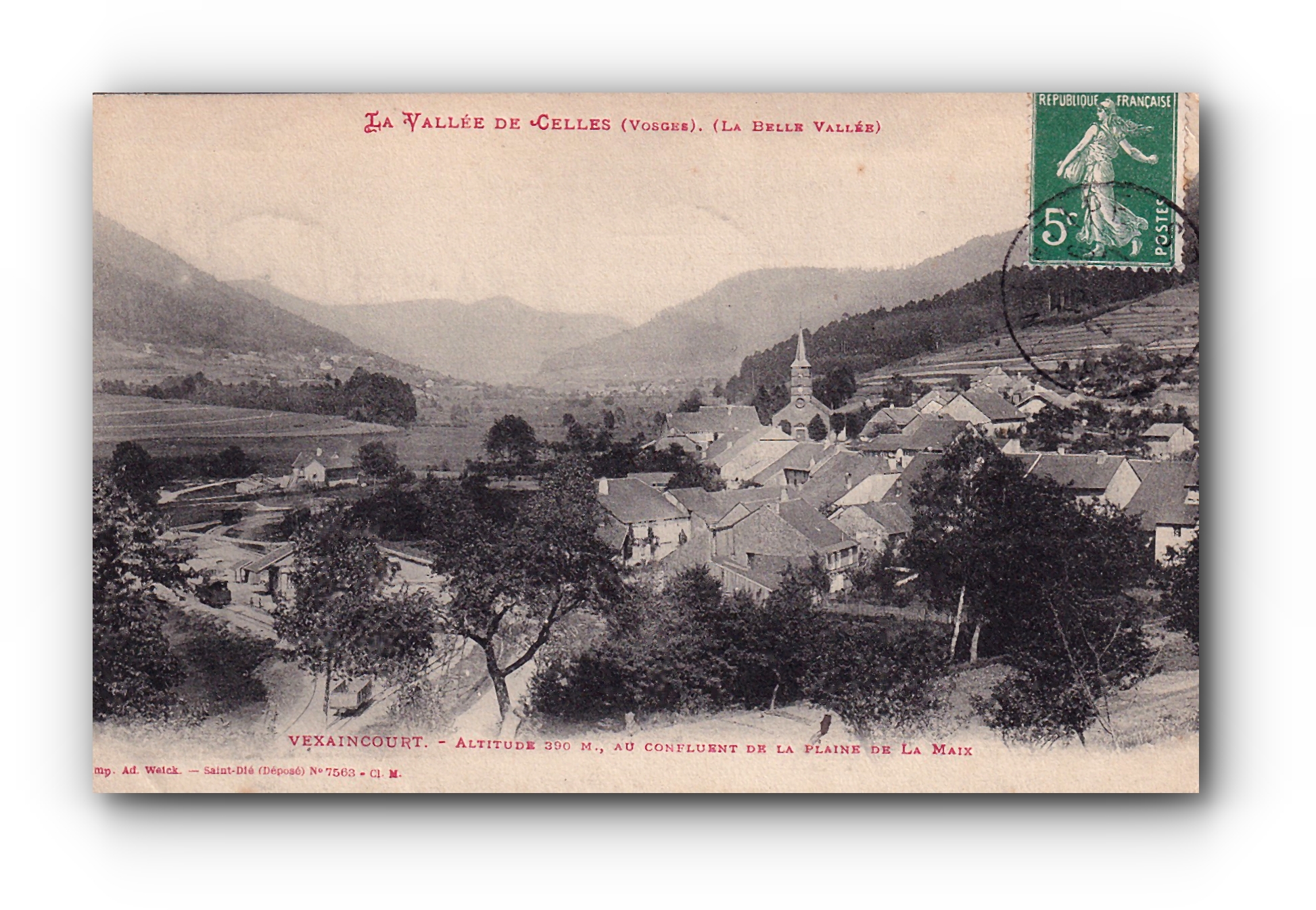 - La Vallée de Celles - VEXAINCOURT  - 29.07.1909 -