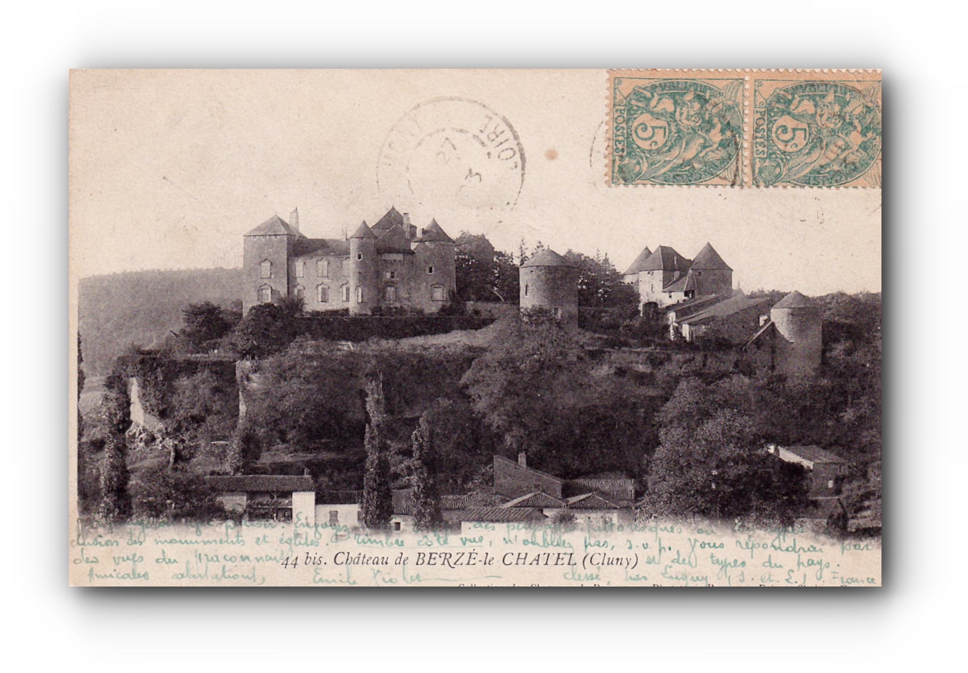 - Château de BERZÉ - le - CHÂTEL - 23.07.1903 -