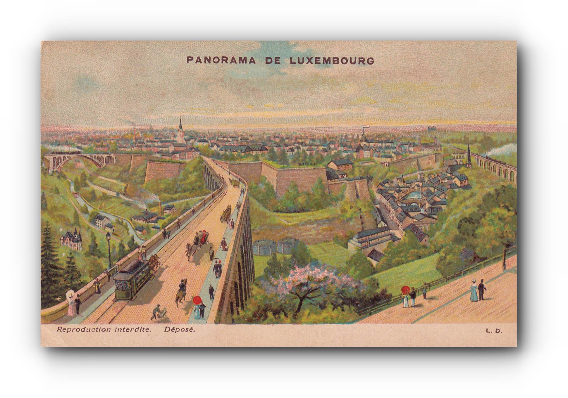 - Panorama de LUXEMBOURG - 25.08.1908 -