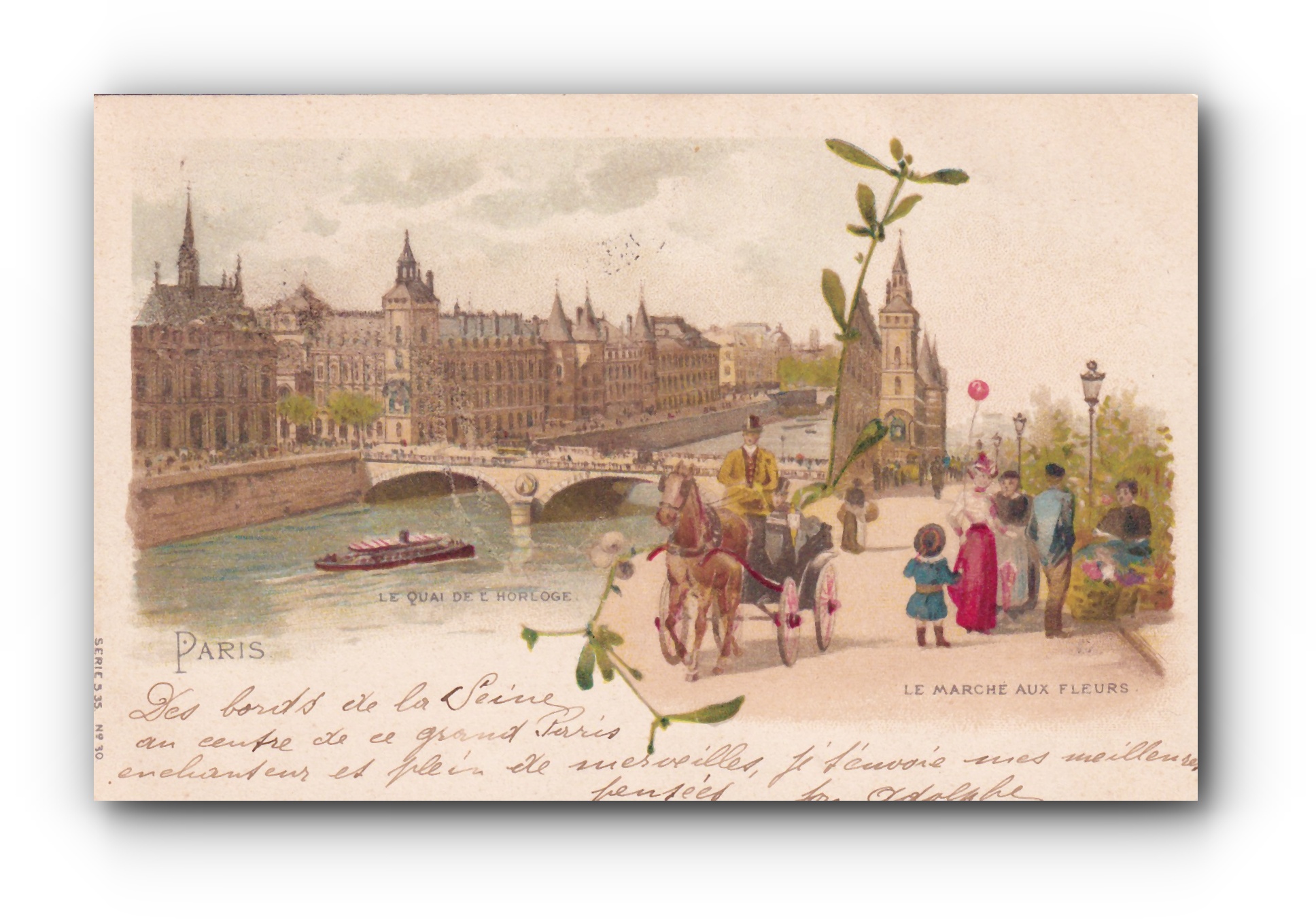 - Le marché aux fleurs - PARIS - 17.09.1900 - 