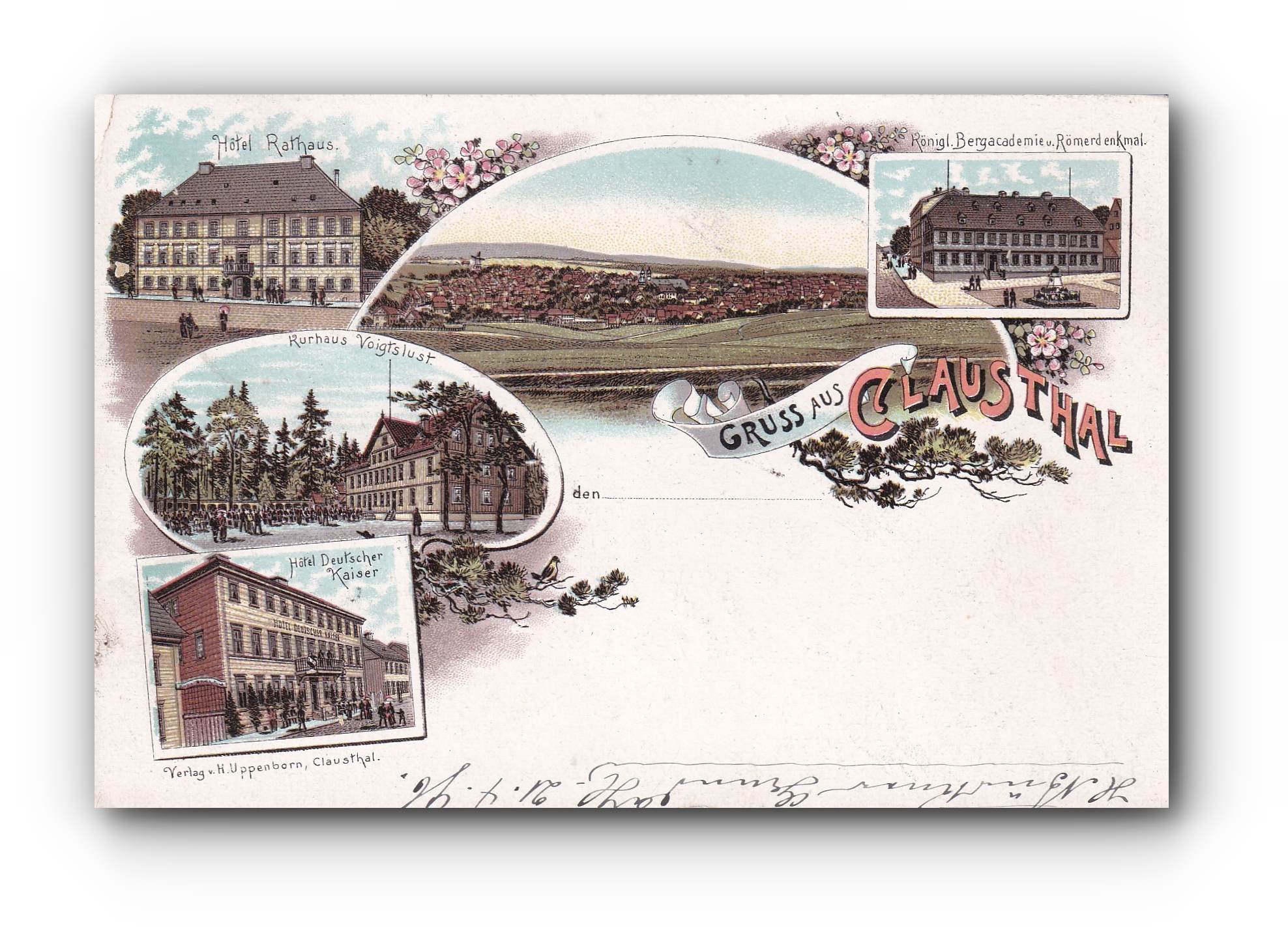 Gruss aus CLAUSTHAL -21.04.1896 -