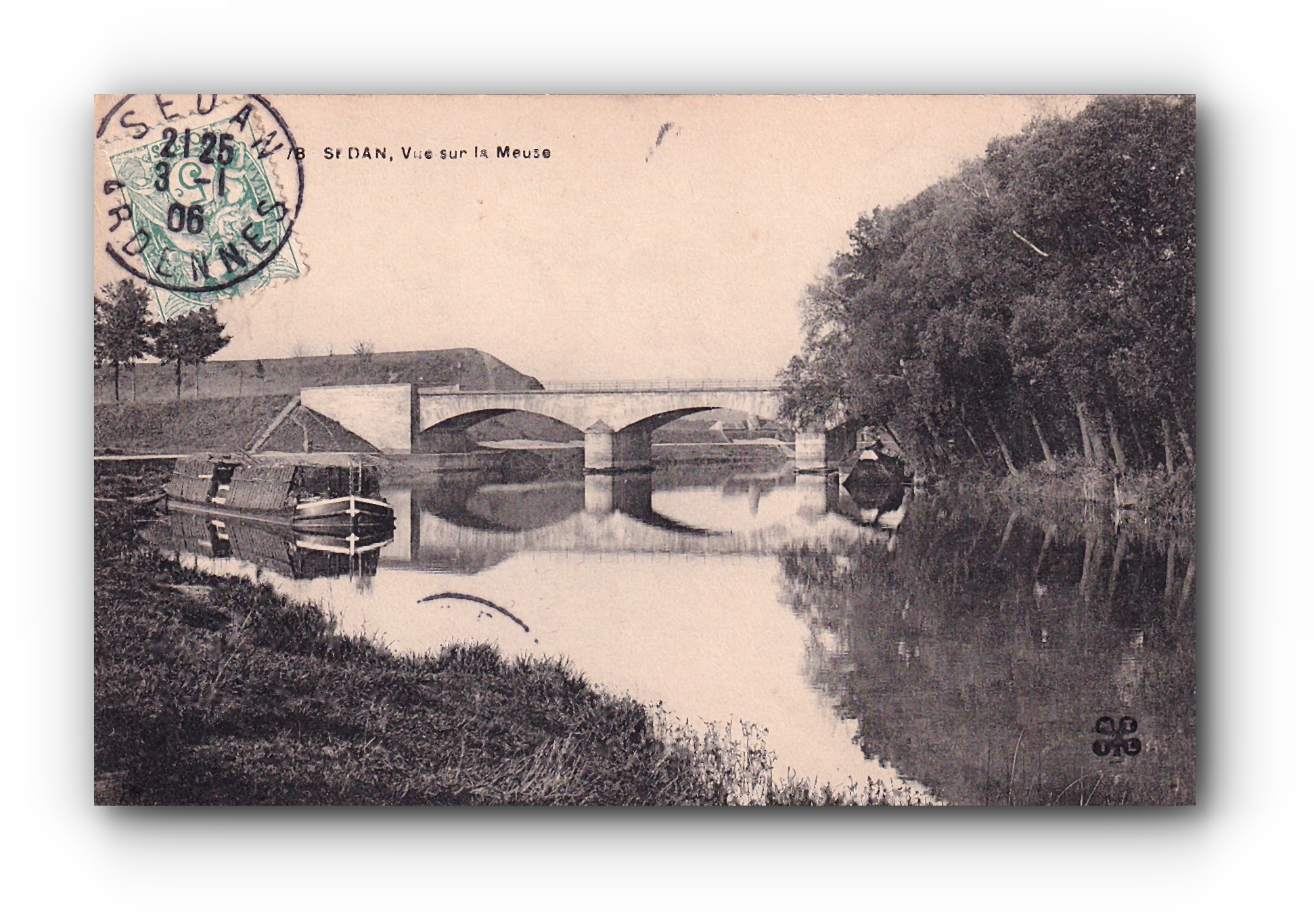 - Vue sur la Meuse - SEDAN - 03.01.1906 -
