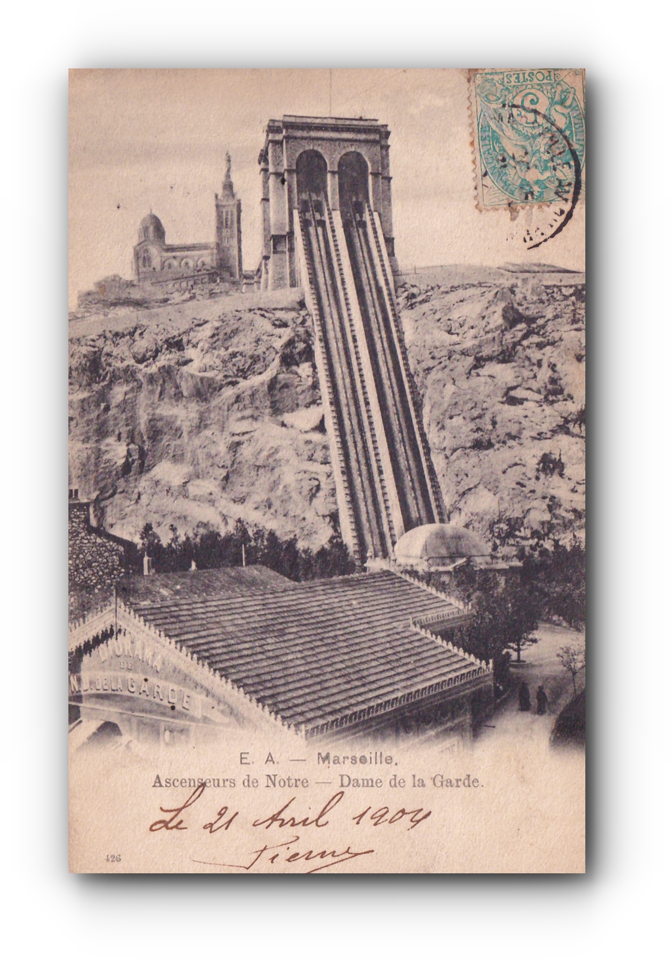 - Ascenseurs de Notre - Dame de la Garde - 21.04.1904 -