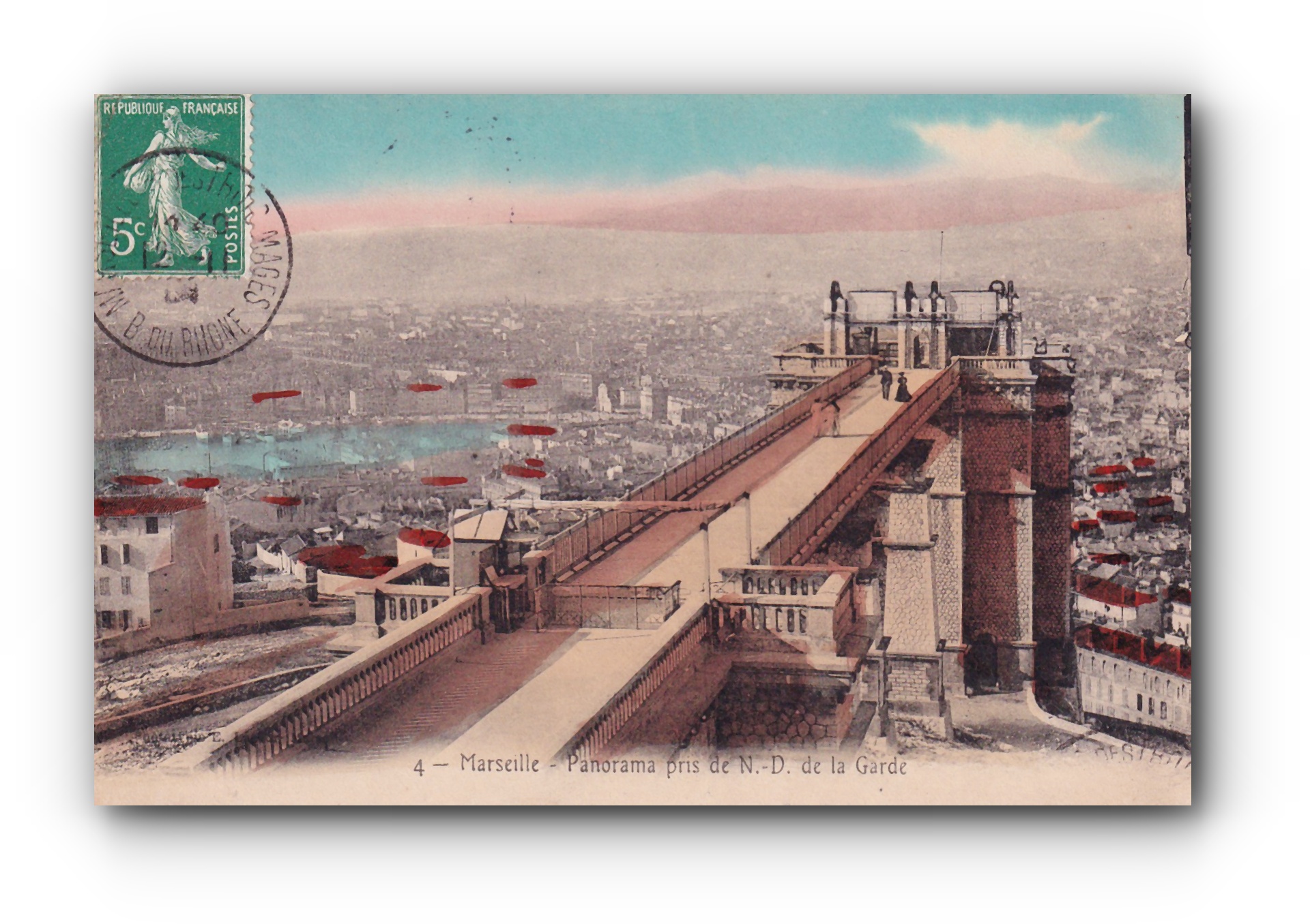 -Panorama pris de n.D. de la Garde - MARSEILLE - 11.1908 -