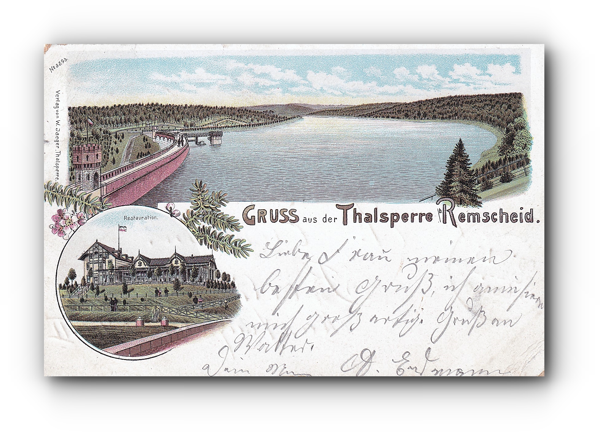 - Gruss aus der Thalsperre - REMSCHEID - 09.10.1900 -