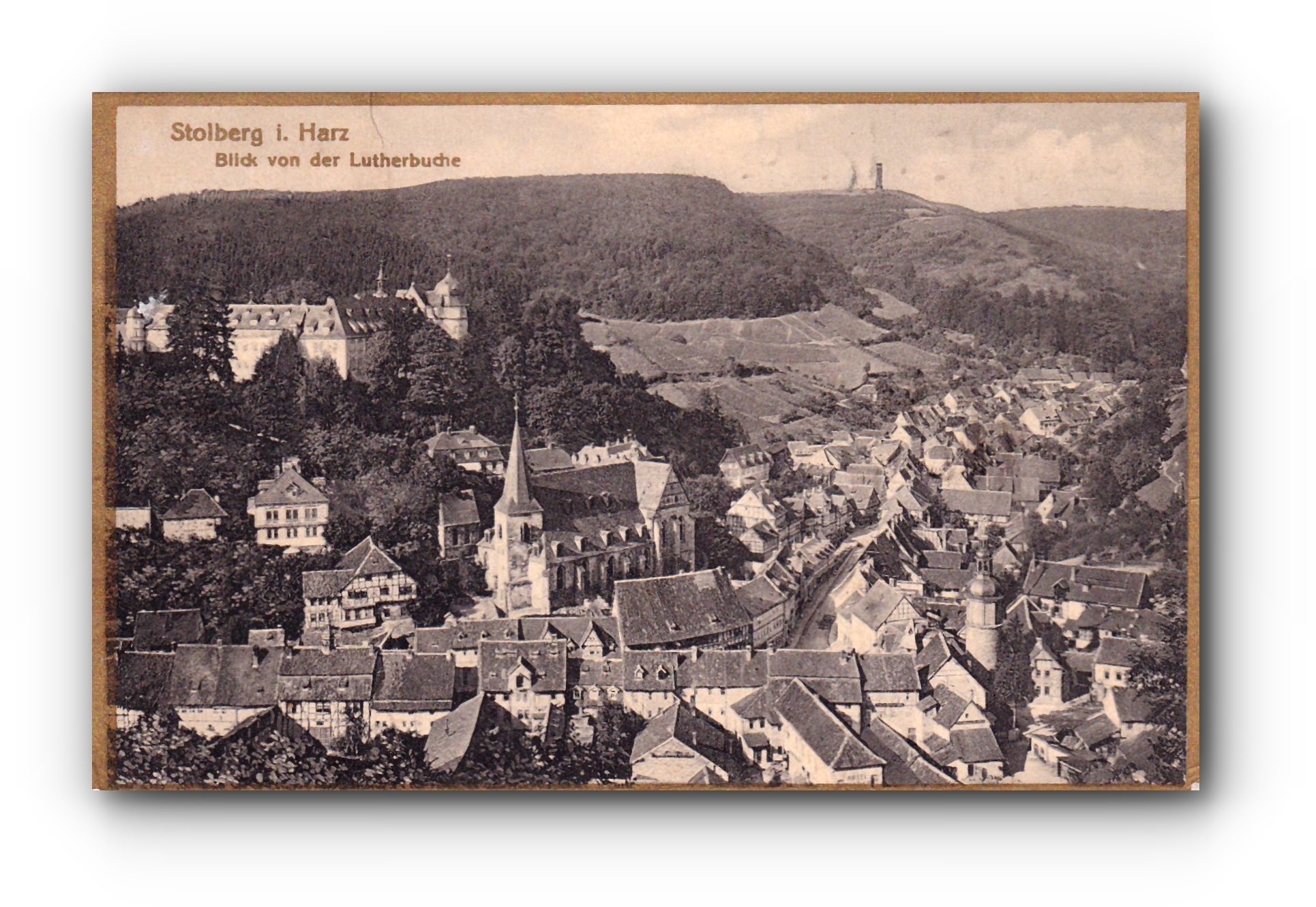 STOLBERG i. Harz - Blick von der Lutherbuche - 15.10.1924