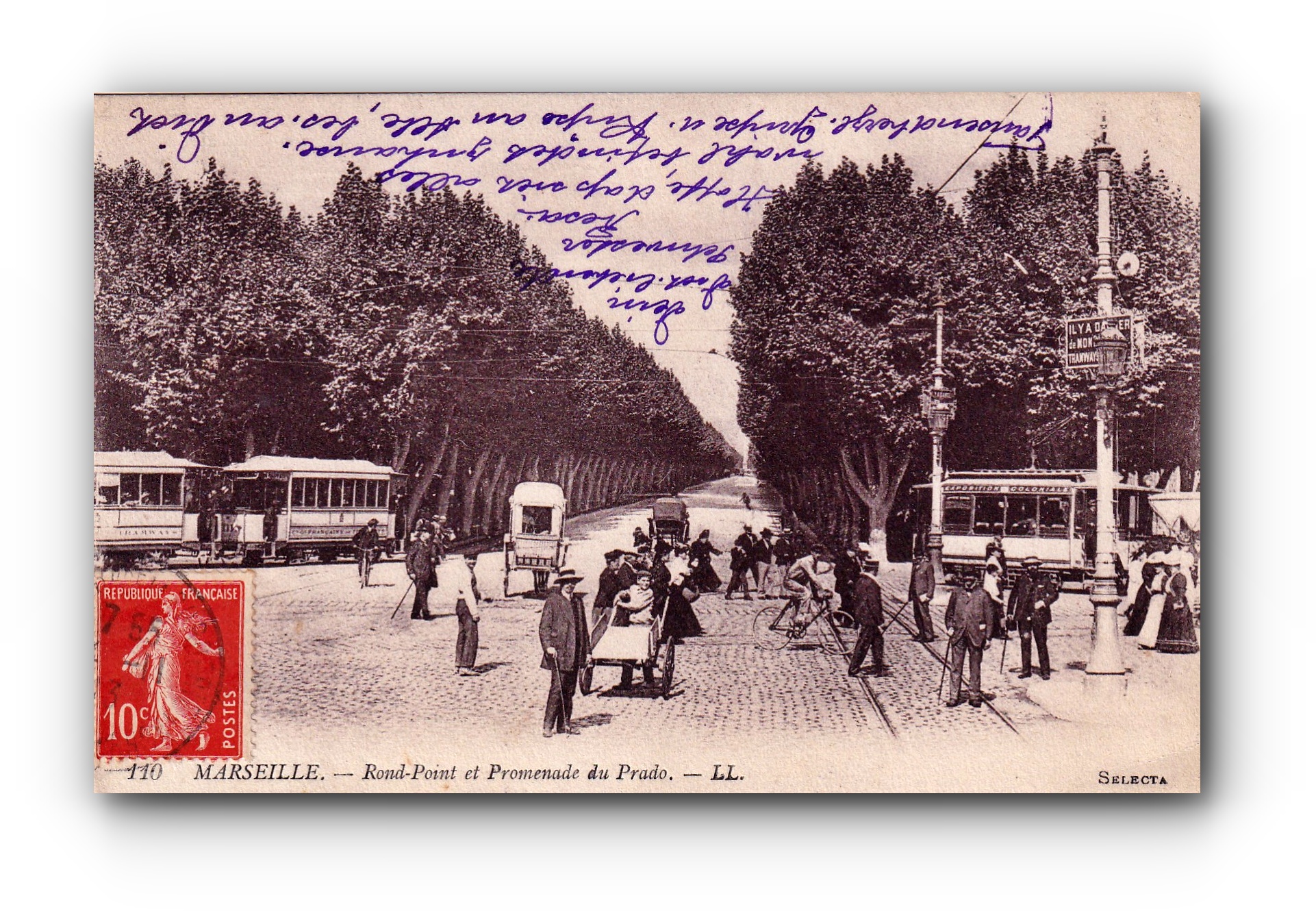 - Rond point et Promenade du Prado- 24.11.1913 -