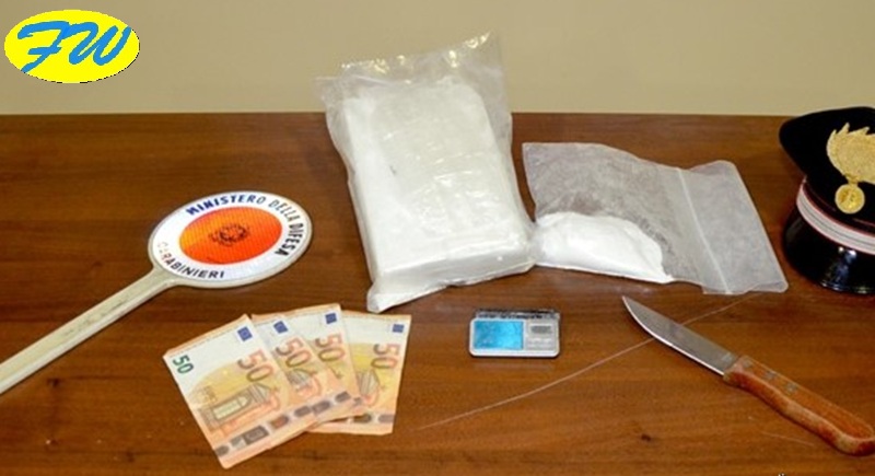 Operazione Antidroga. Sequestrato Oltre un kg di Cocaina