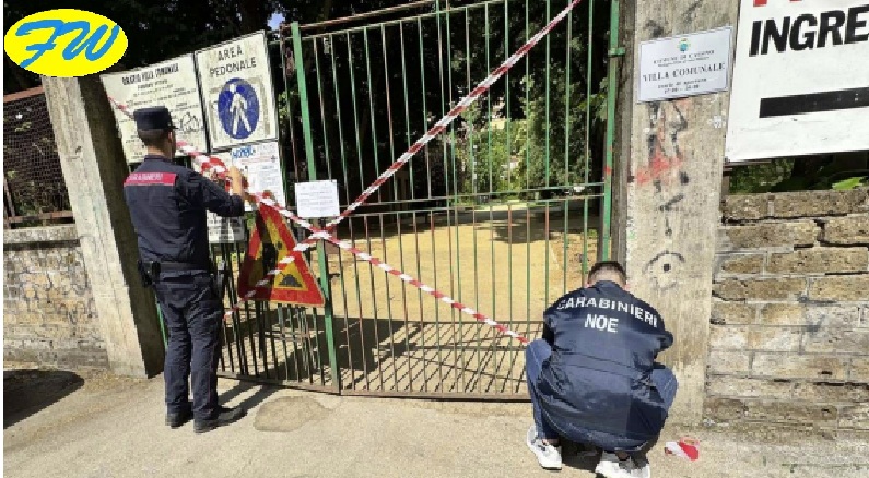 Rifiuti Smaltiti dalla Ditta alla Villa Comunale