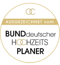 Grafik-Button: Siegel - Empfohlen vom Bund deutscher Hochzeitsplaner