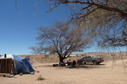 Zelten in der Namib