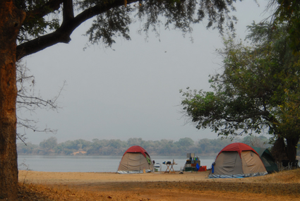 Zelten am Zambezi