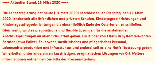 Quelle: Kultusministerium Baden-Würrtemberg (https://km-bw.de/,Lde/Startseite/Ablage+Einzelseiten+gemischte+Themen/Coronavirus)