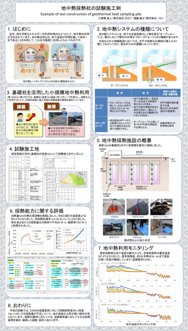 鋼管杭を利用した地中熱技術勉強会