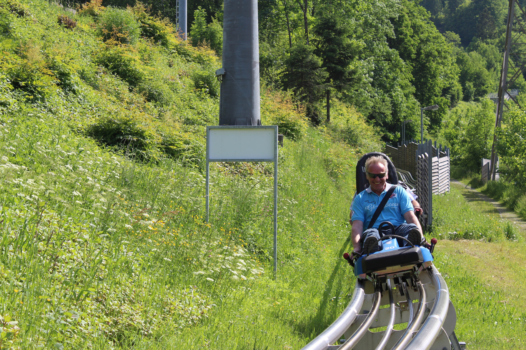 Beni beim rodeln