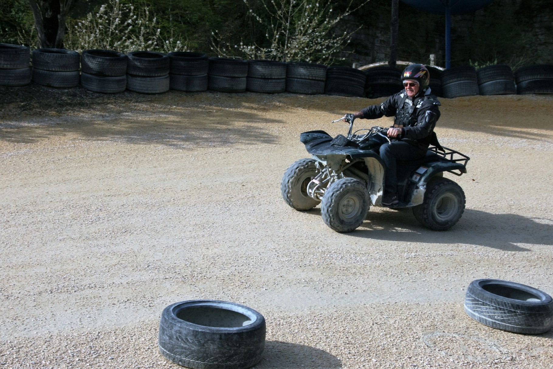 Roli beim Quadfahren