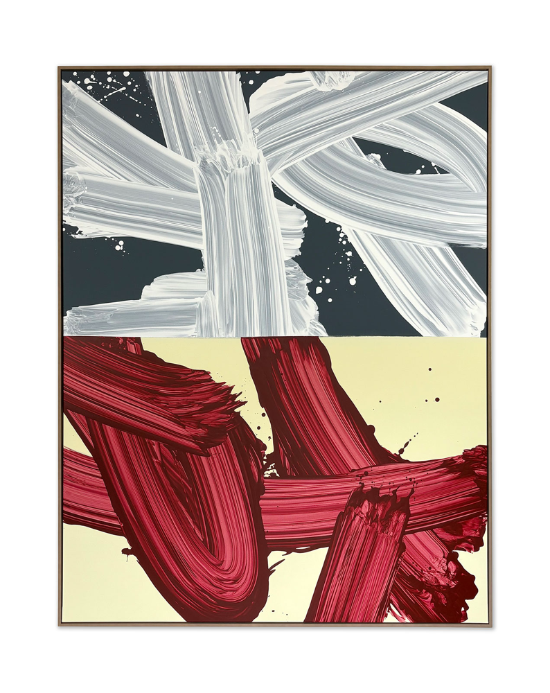 split evo 25, 140x180cm, acrylic on canvas, STREAK series