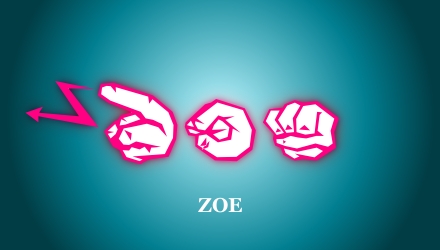 ZOE FINGERALPHABET GRAFFITI