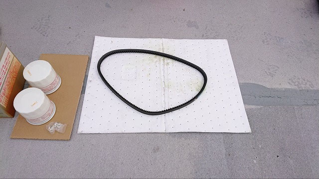 非常用発電機の保守・整備・メンテナンス作業【Vベルト交換の様子2】