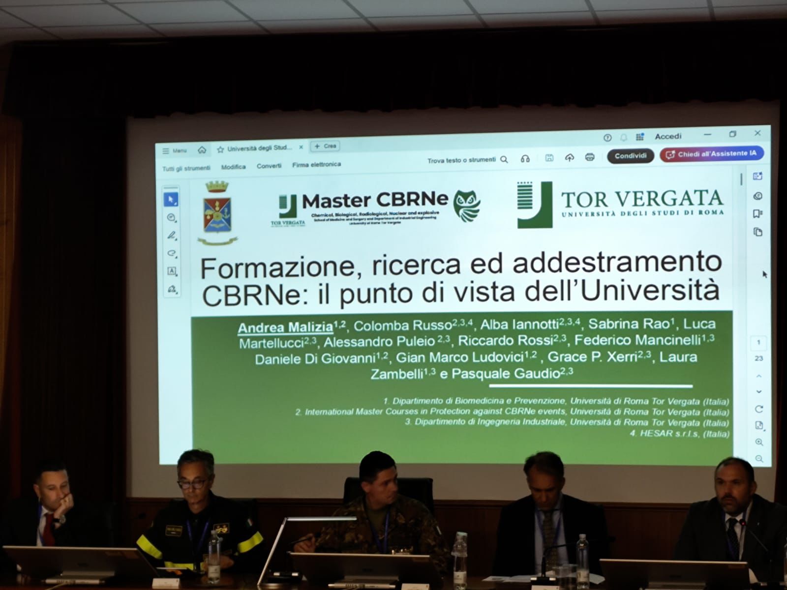 Seminario e Workshop CBRN 2026 alla Scuola Interforze NBC: cooperazione civile-militare, innovazione e formazione per rafforzare la resilienza nazionale