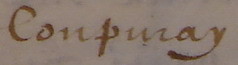 « Coupvray » en 1609